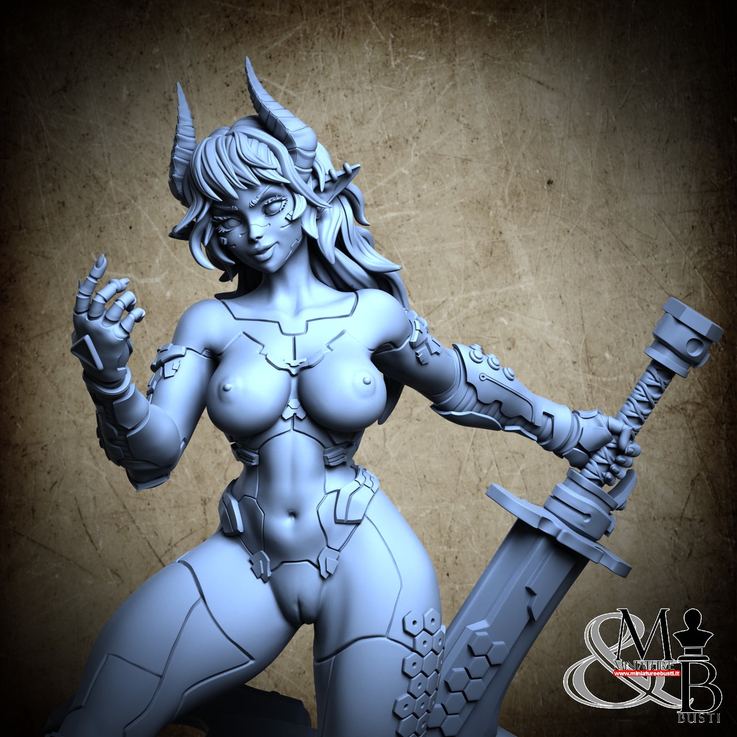 Cyberpunk Oni Linn - NSFW no mask