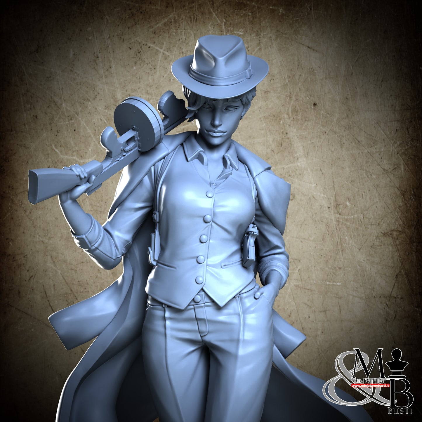 Mafia Girl - Coat and Fedora