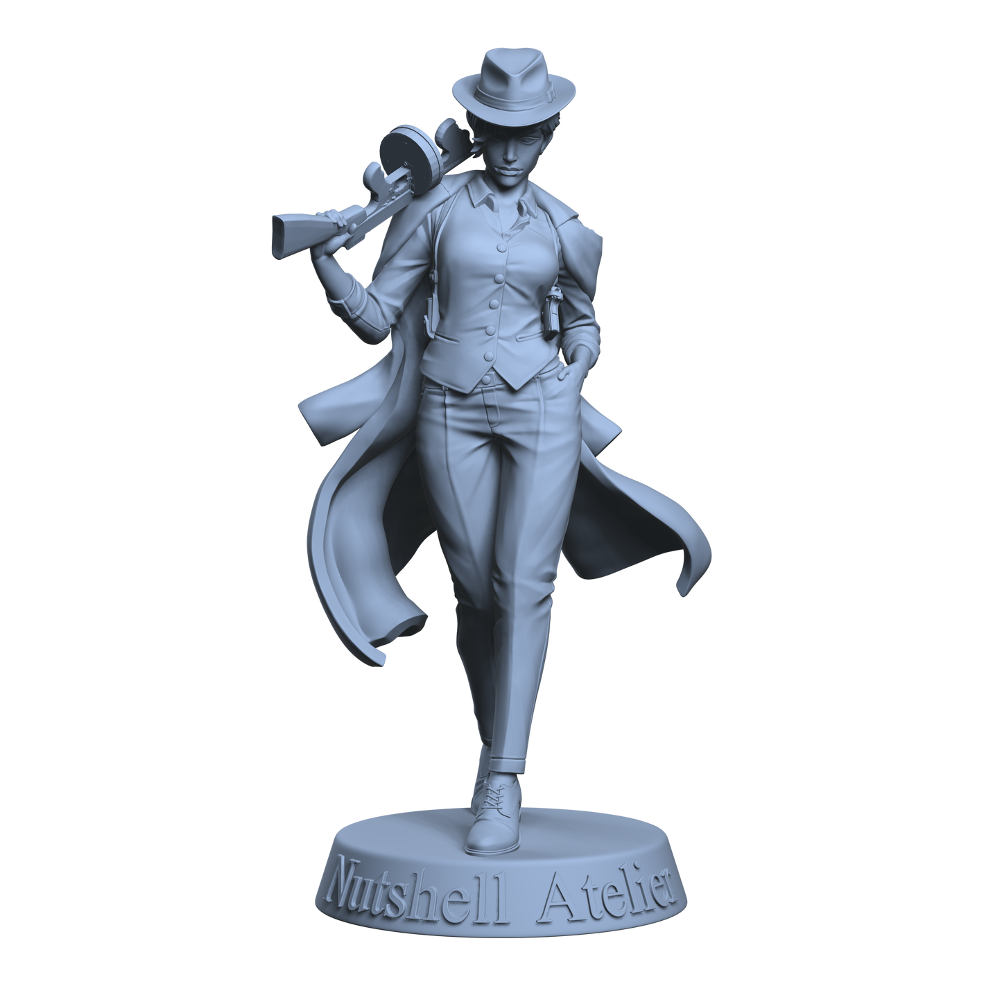 Mafia Girl - Coat and Fedora