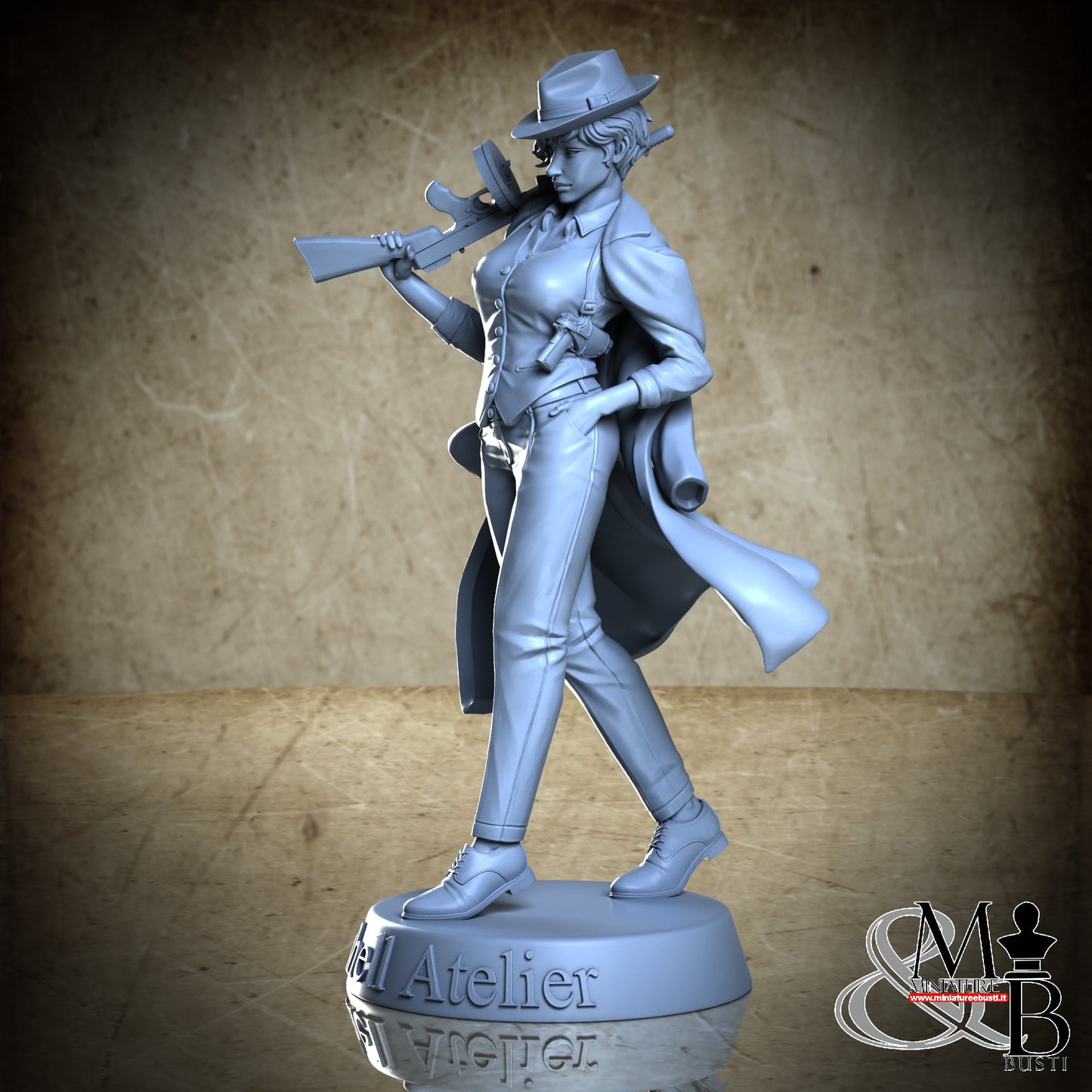 Mafia Girl - Coat and Fedora