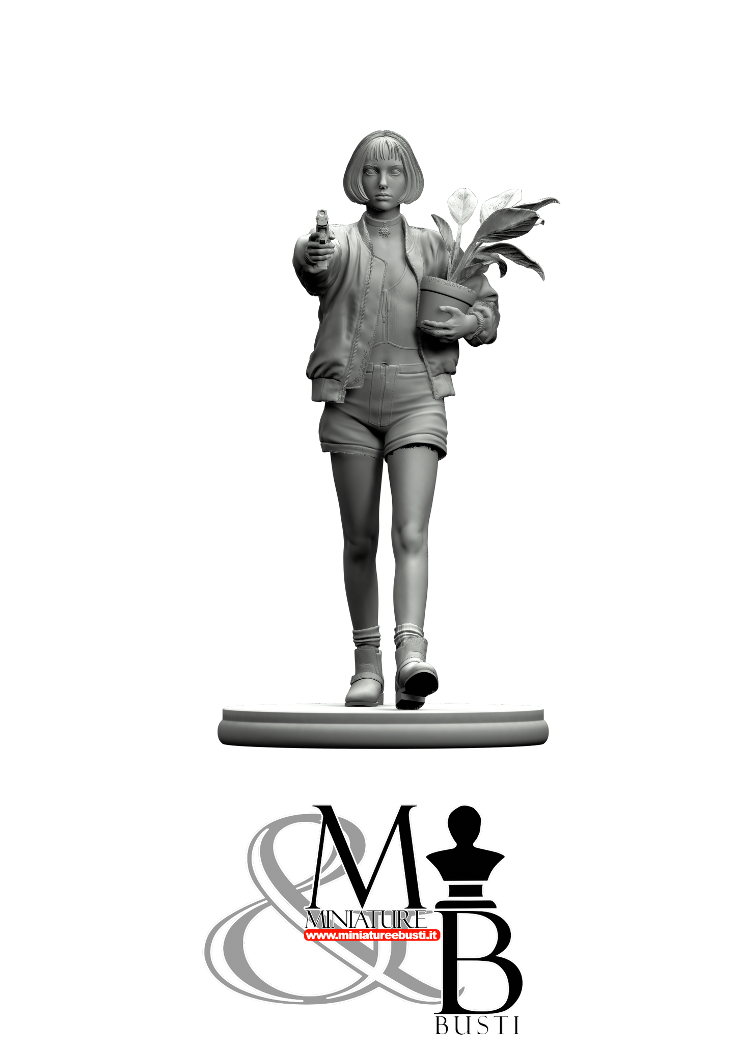 Teen with plant and gun