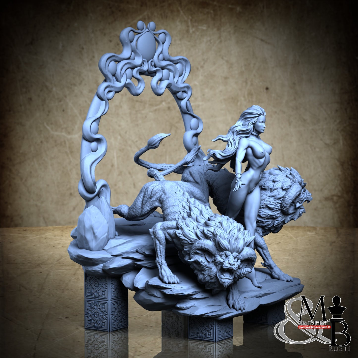 Megaris the Lion Mistress - Diorama NSFW