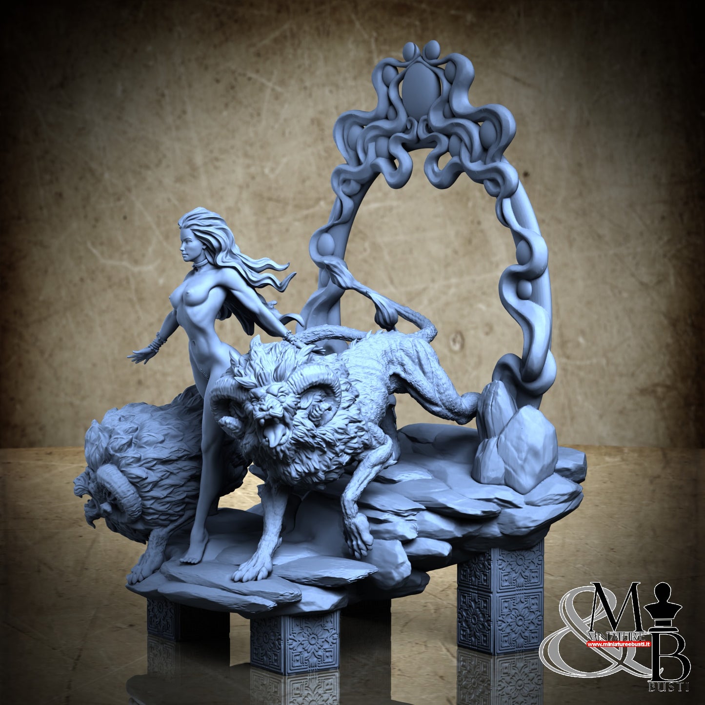 Megaris the Lion Mistress - Diorama NSFW