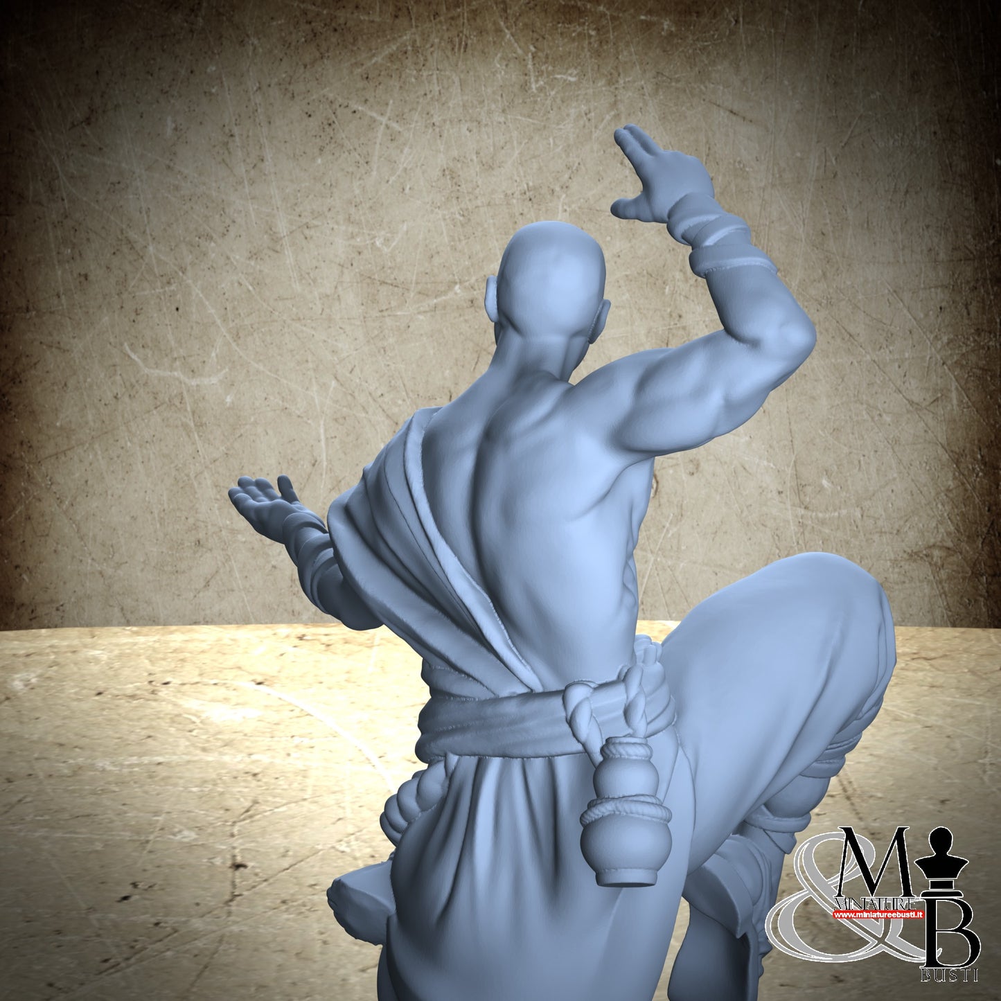 Exiled monks - Monk in fighting pose