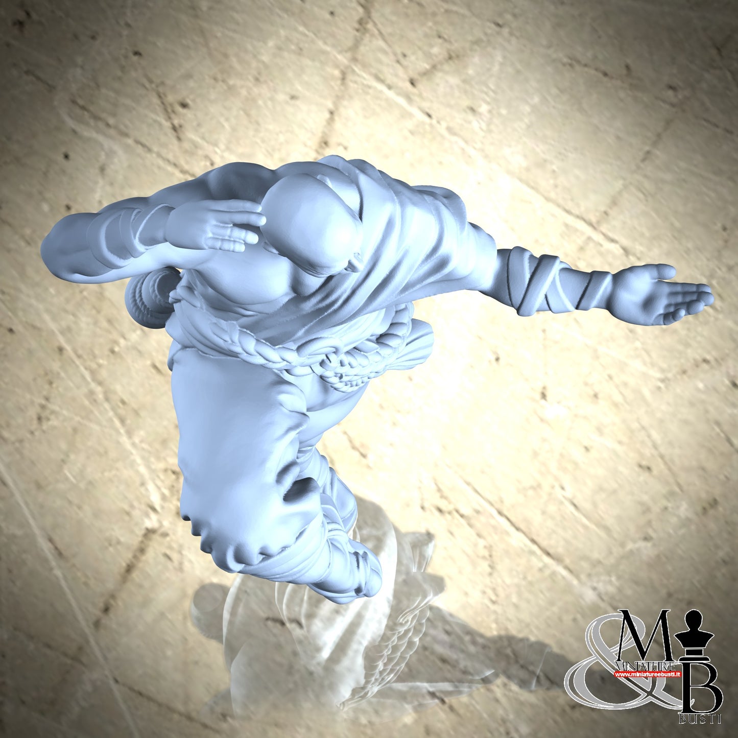 Exiled monks - Monk in fighting pose