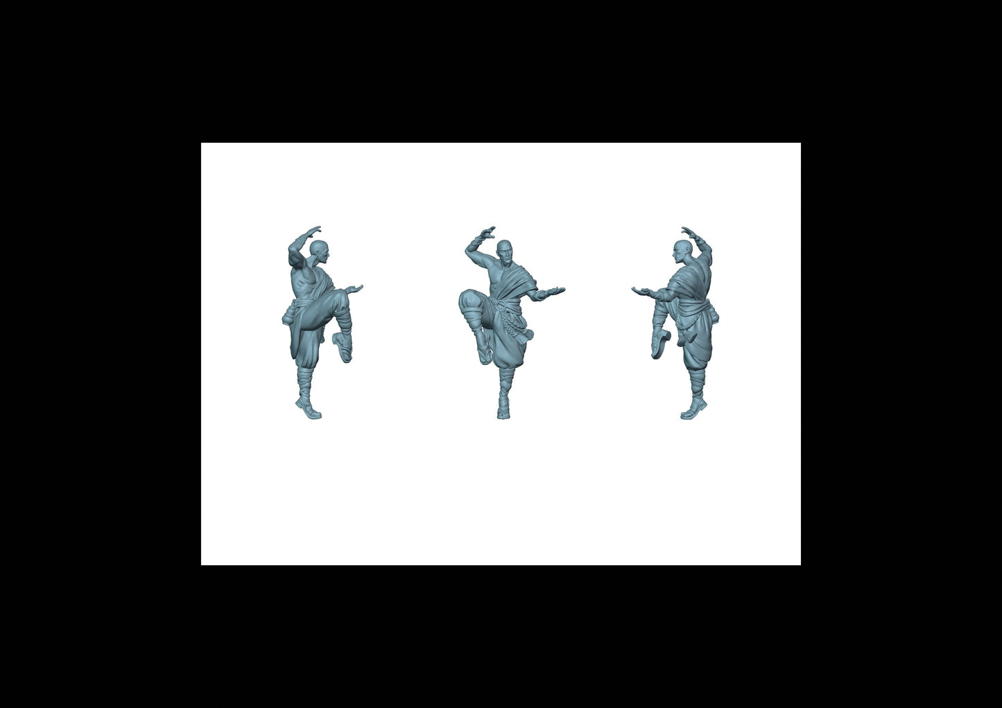 Exiled monks - Monk in fighting pose