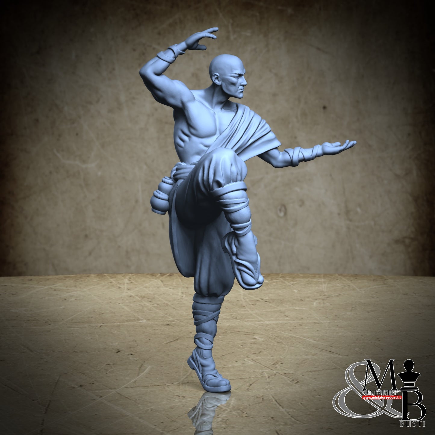 Exiled monks - Monk in fighting pose