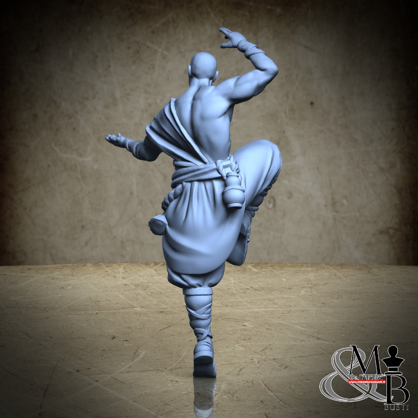 Exiled monks - Monk in fighting pose