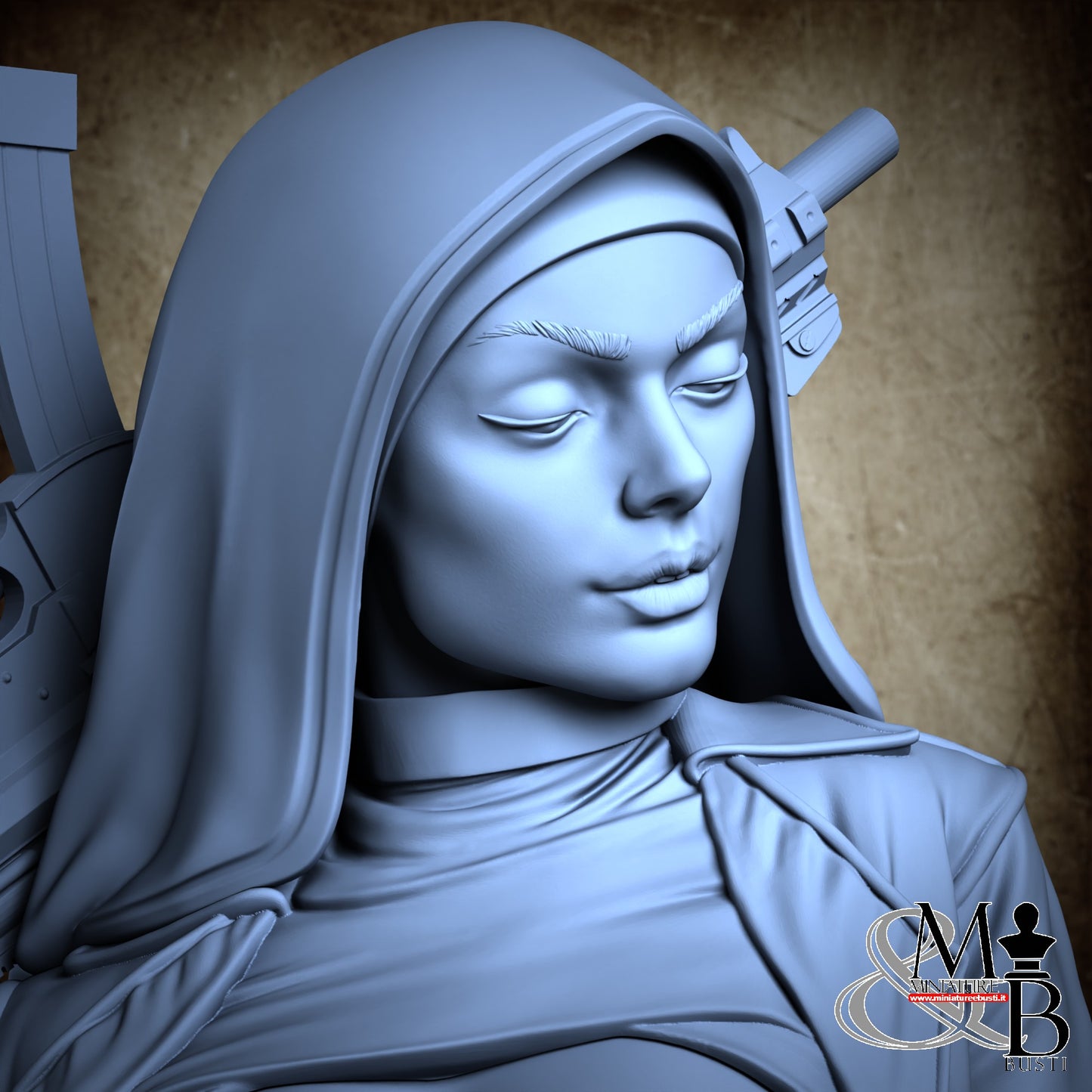 Nun with gun