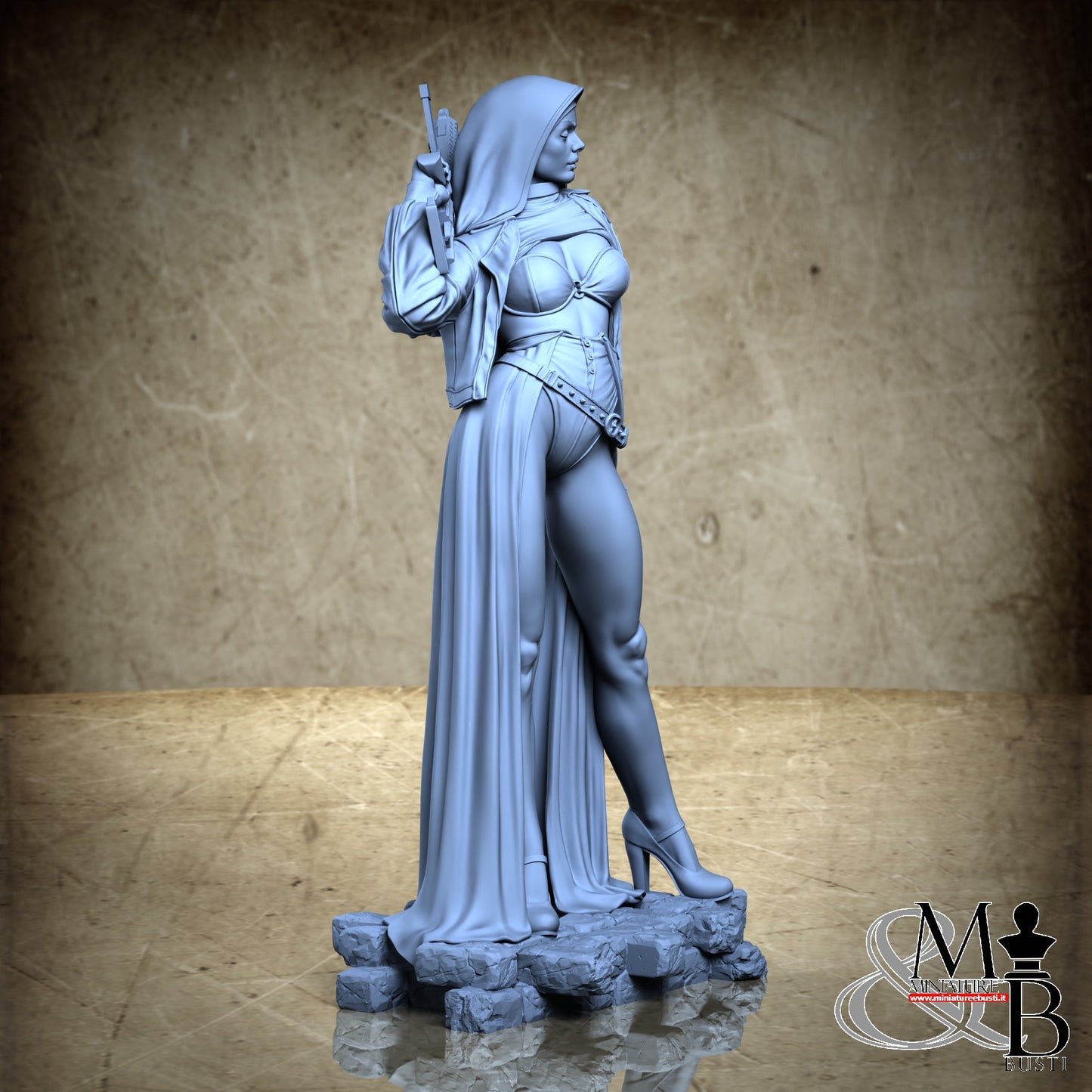 Nun with gun