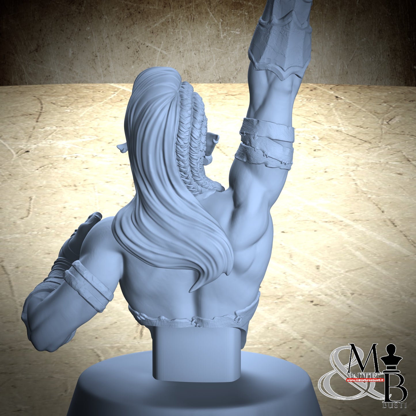 Orc Bust - Axe 01
