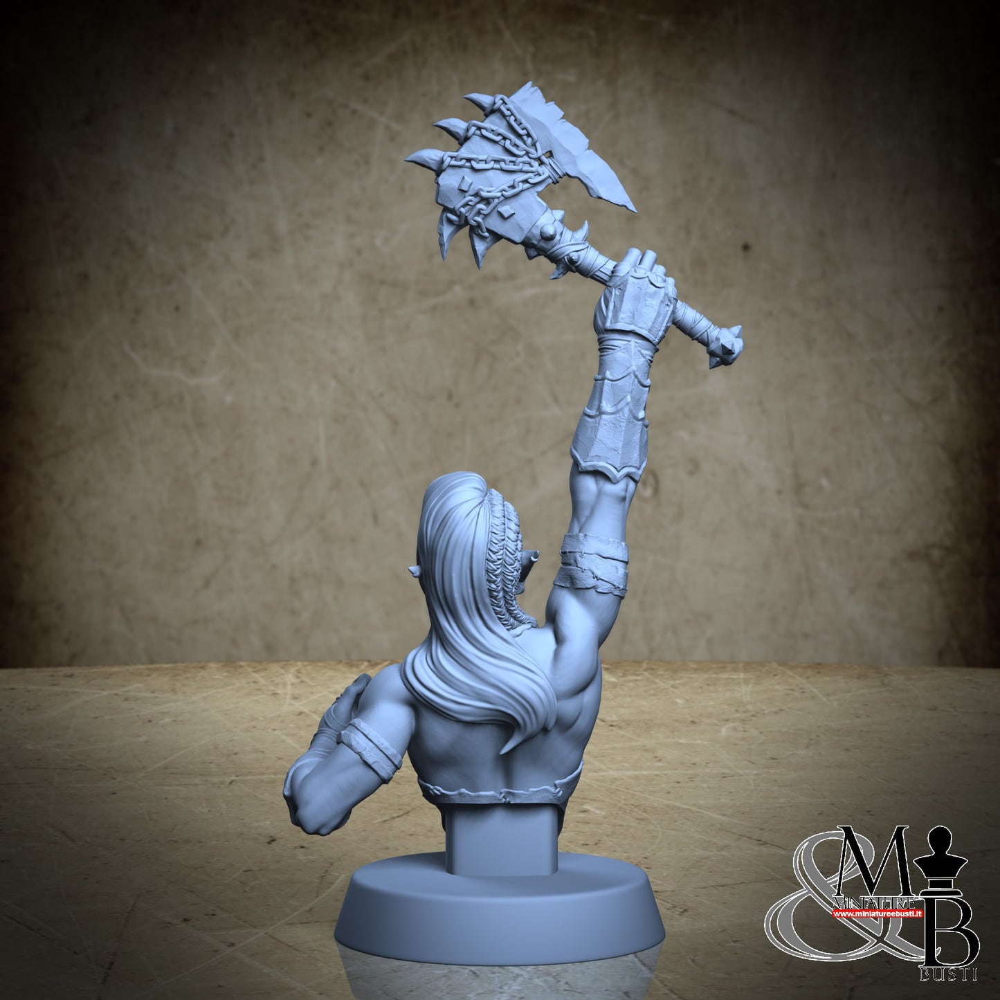 Orc Bust - Axe 01