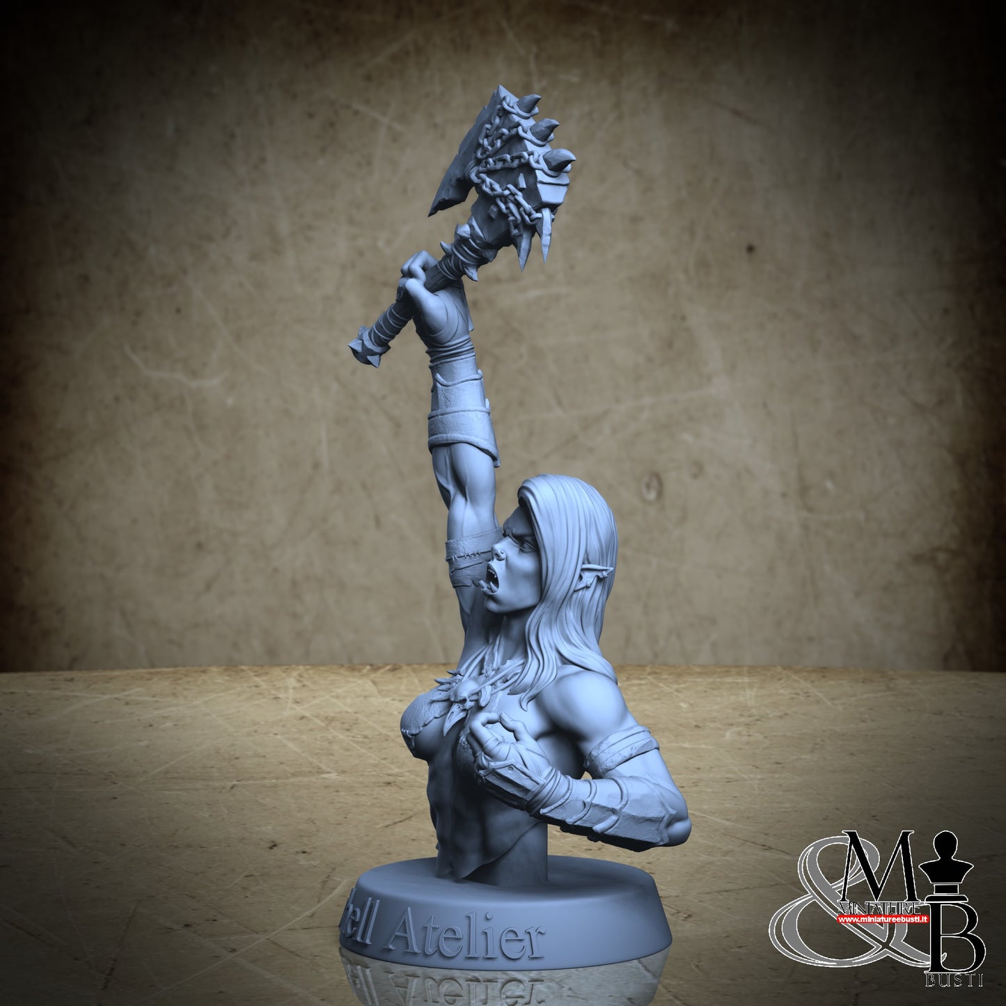Orc Bust - Axe 01