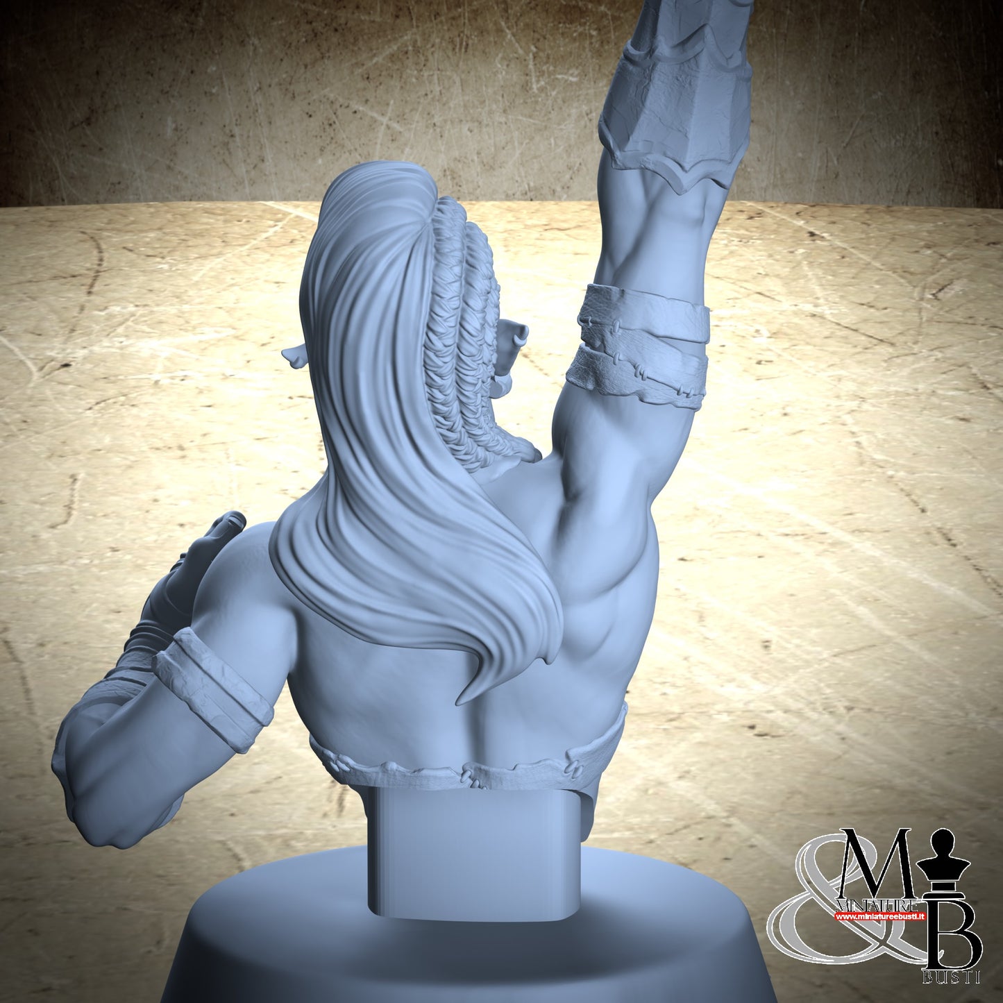 Orc Bust - Axe 02