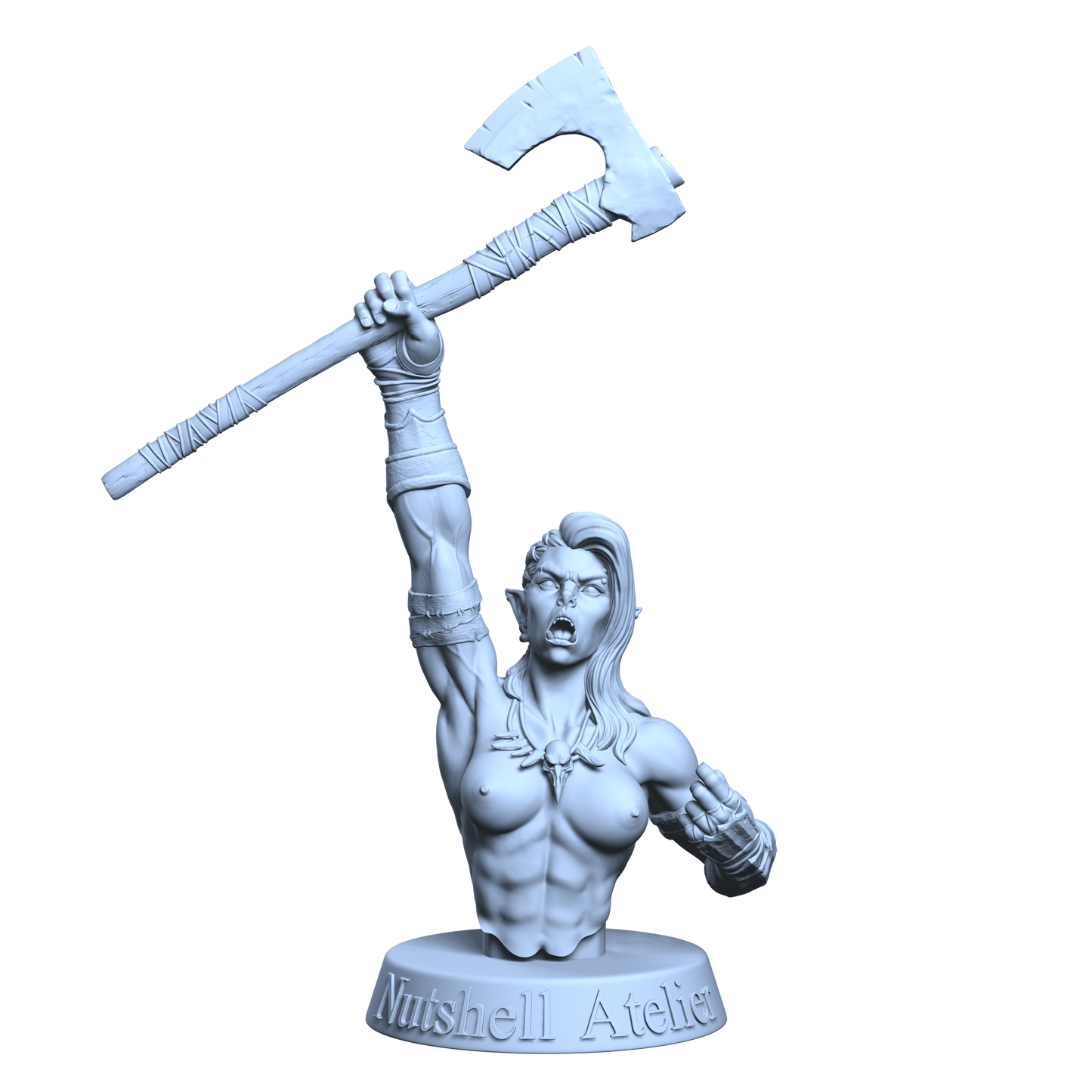 Orc Bust - Topless Axe 02