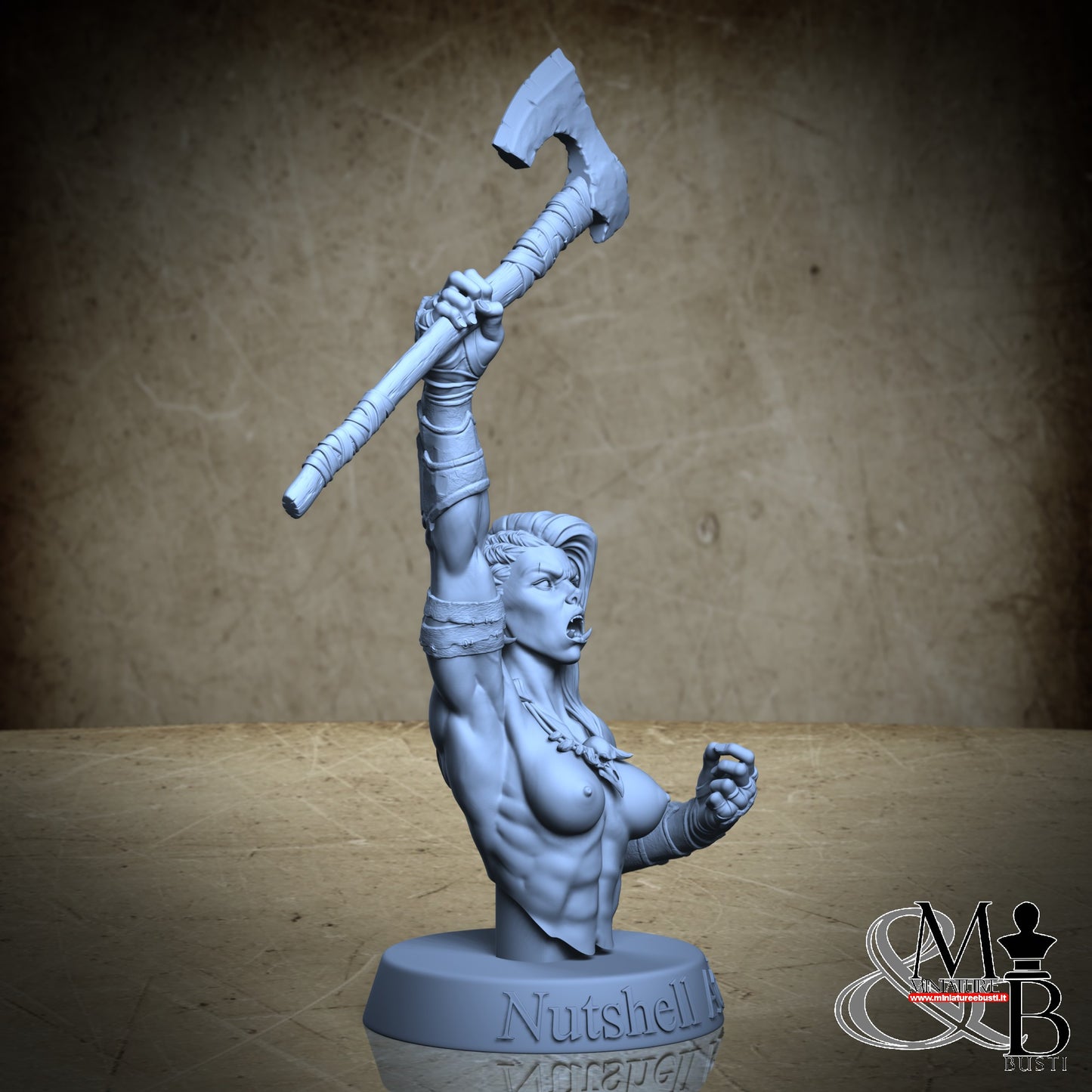 Orc Bust - Topless Axe 02