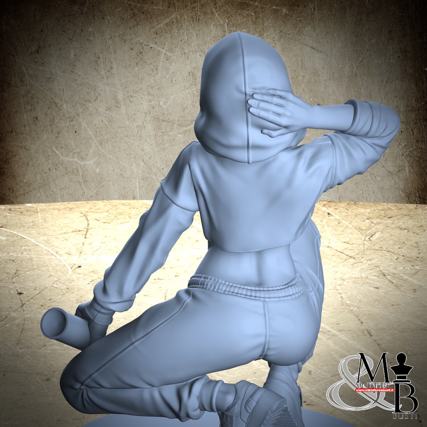 Graffiti Girl - Clothed with mask