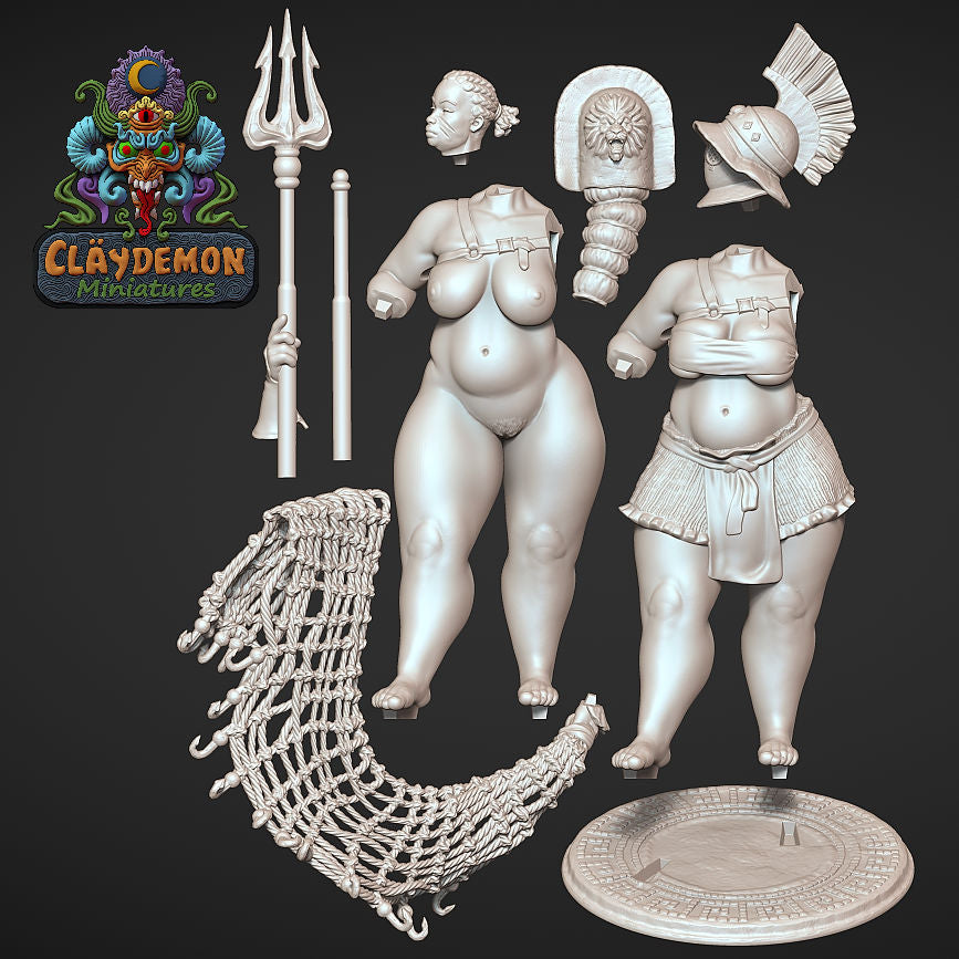 Bellica the retiarius gladiatrix - SFW