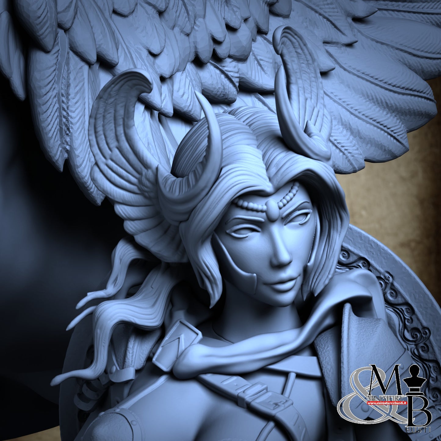 Pegasus and Lady Perseus - Diorama with sword