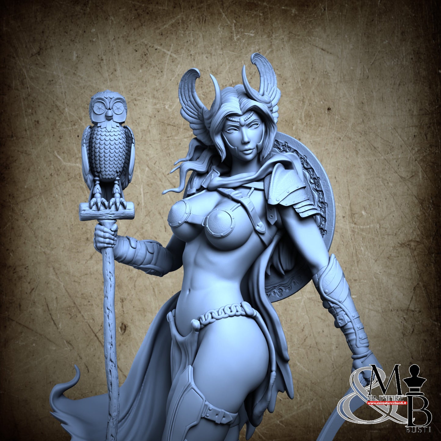 Pegasus and Lady Perseus - Perseo alone, owl