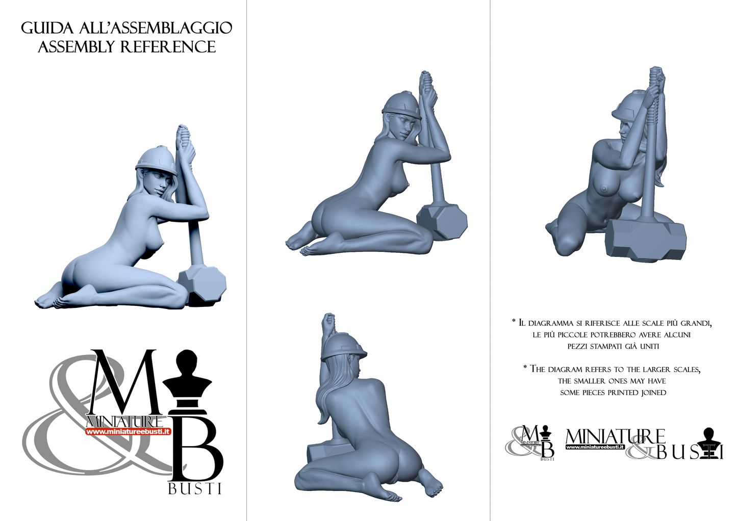 Pose 6 - Construction Worker - Naked with helmet