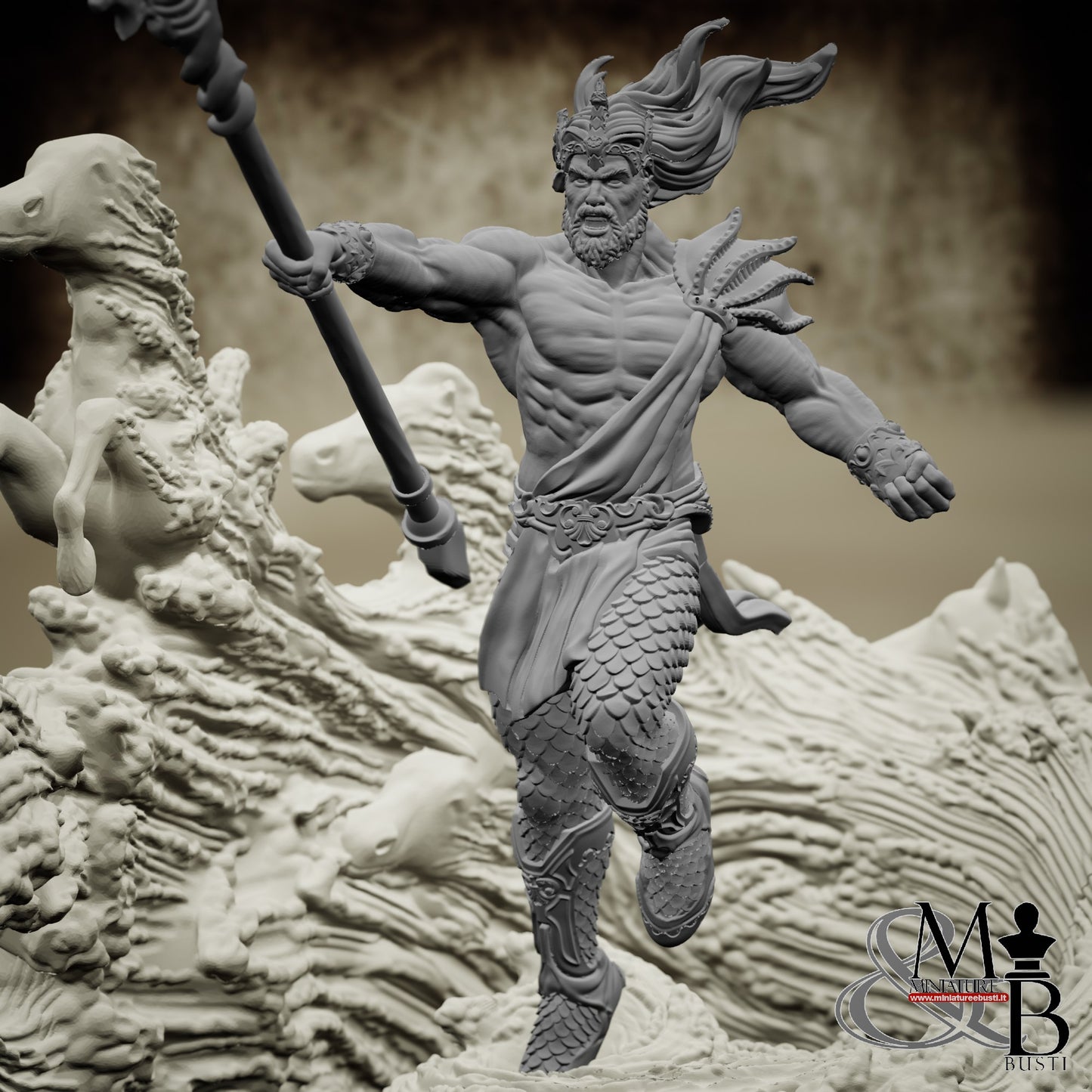 Poseidon - Poseidon with transparent base