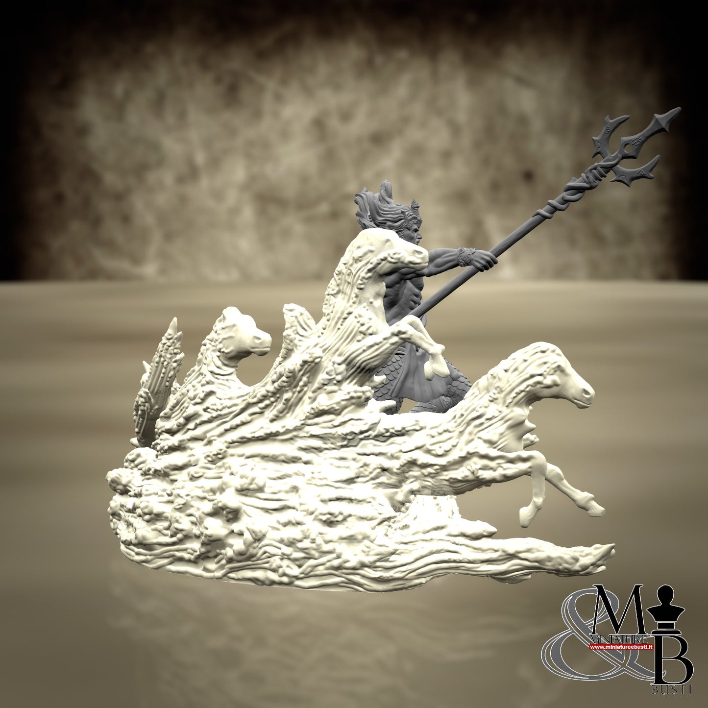 Poseidon - Poseidon with transparent base