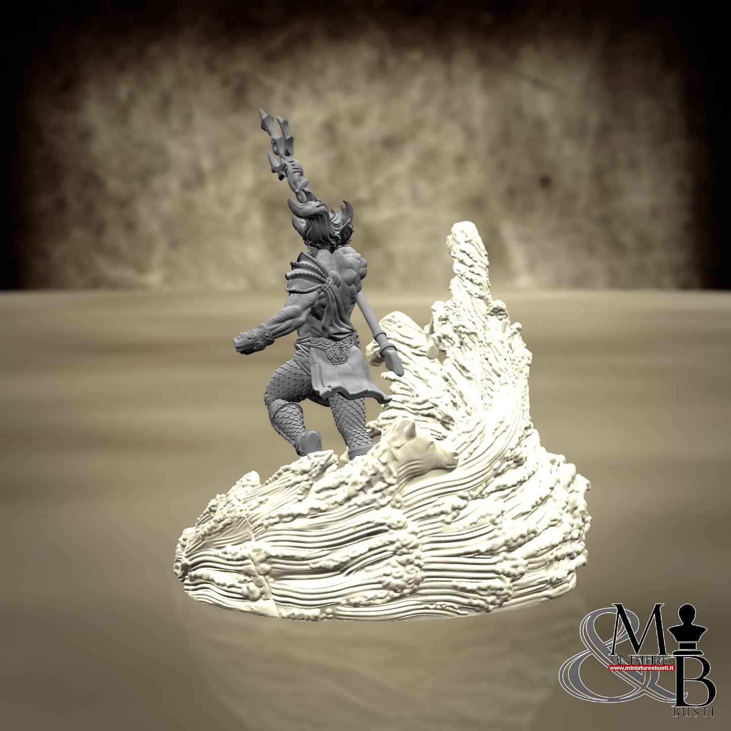 Poseidon - Poseidon with transparent base