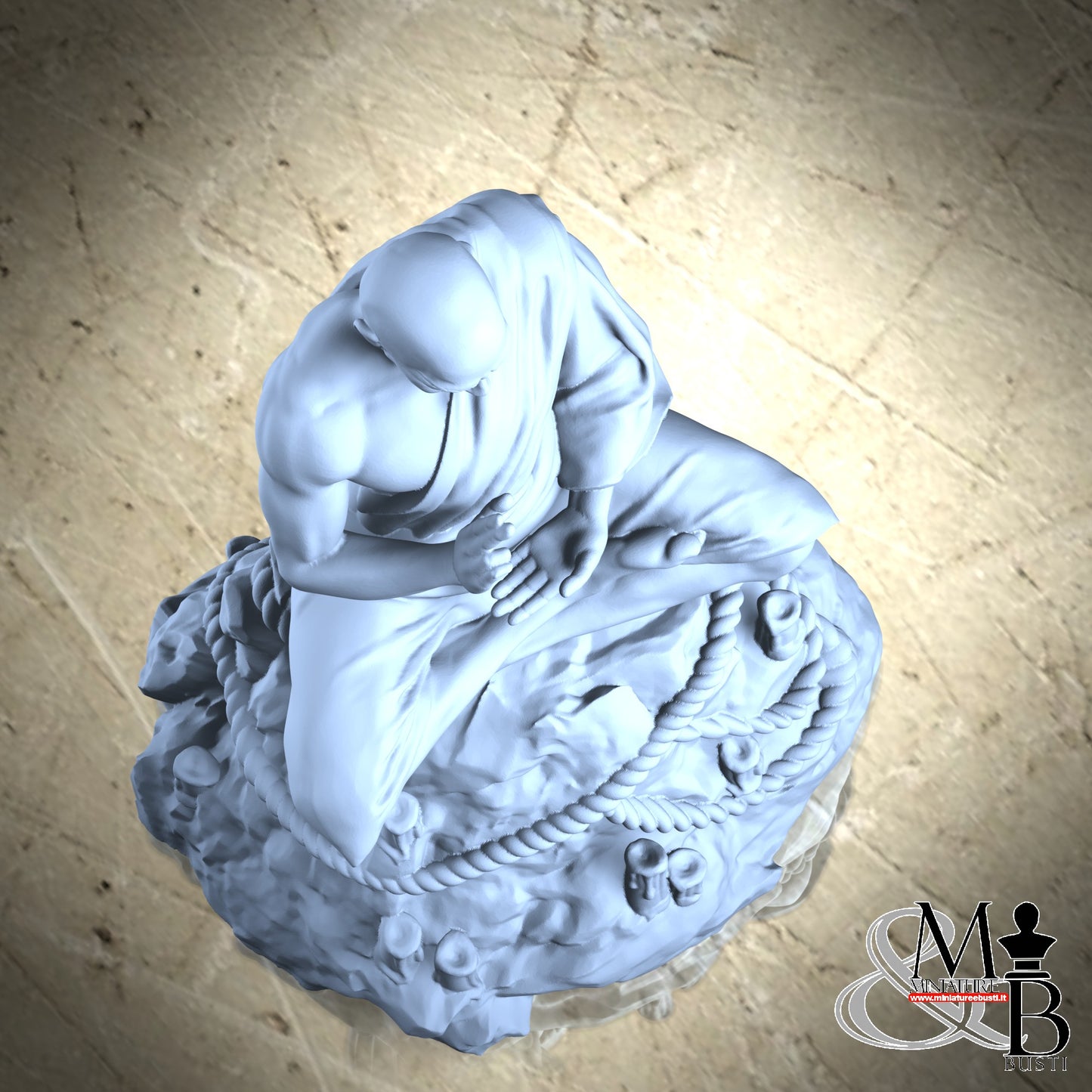 Exiled monks - Praying Monk