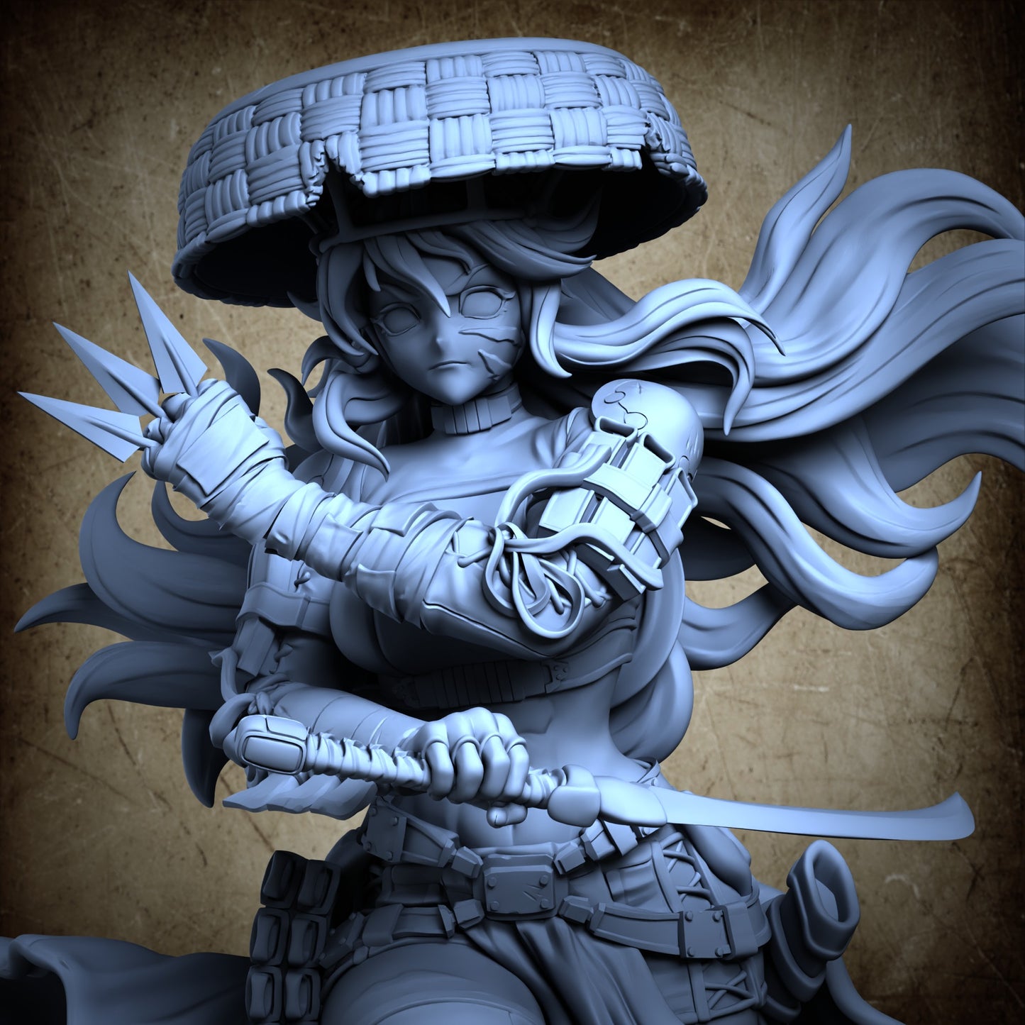 Raven Grey - Skirt and Hat