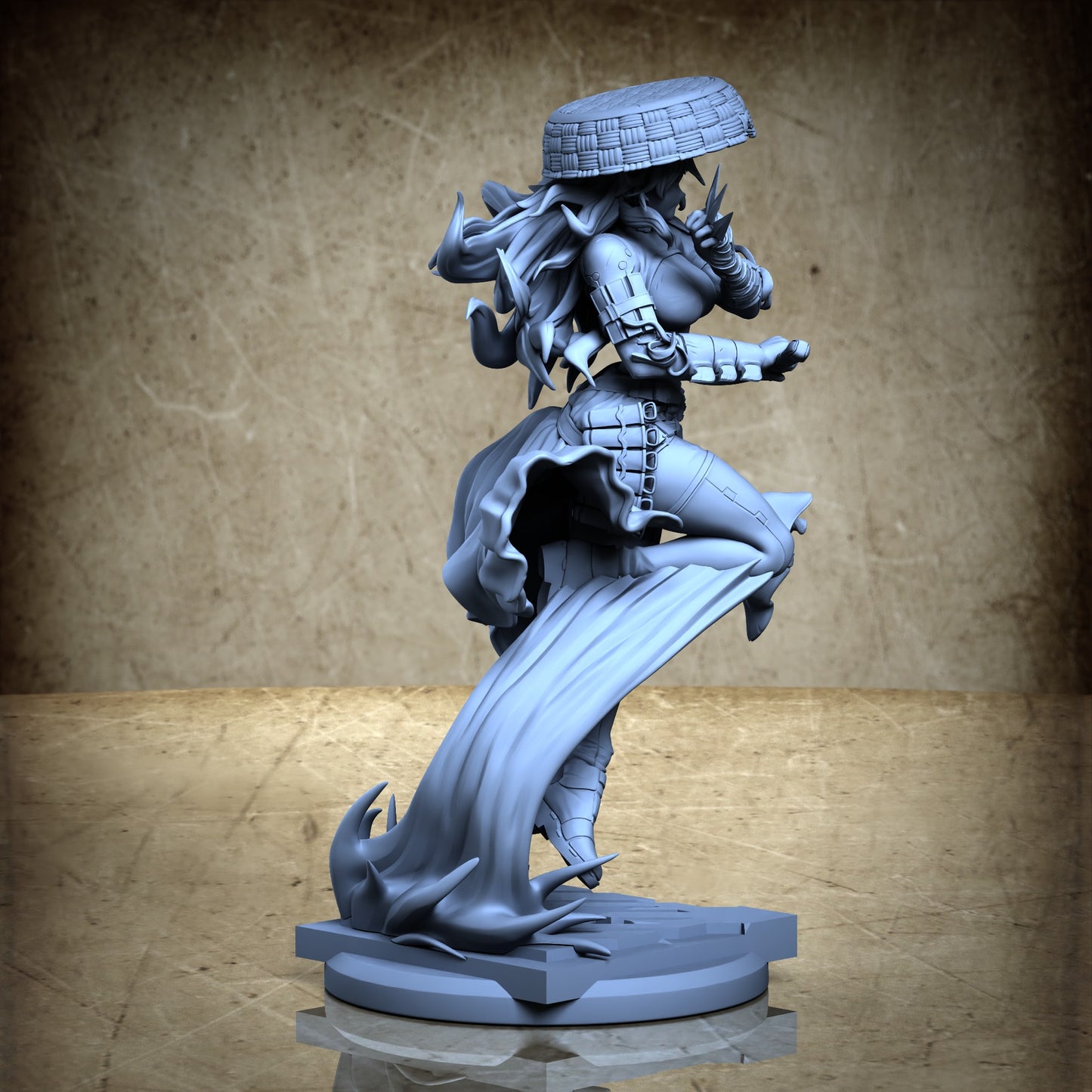 Raven Grey - Skirt and Hat