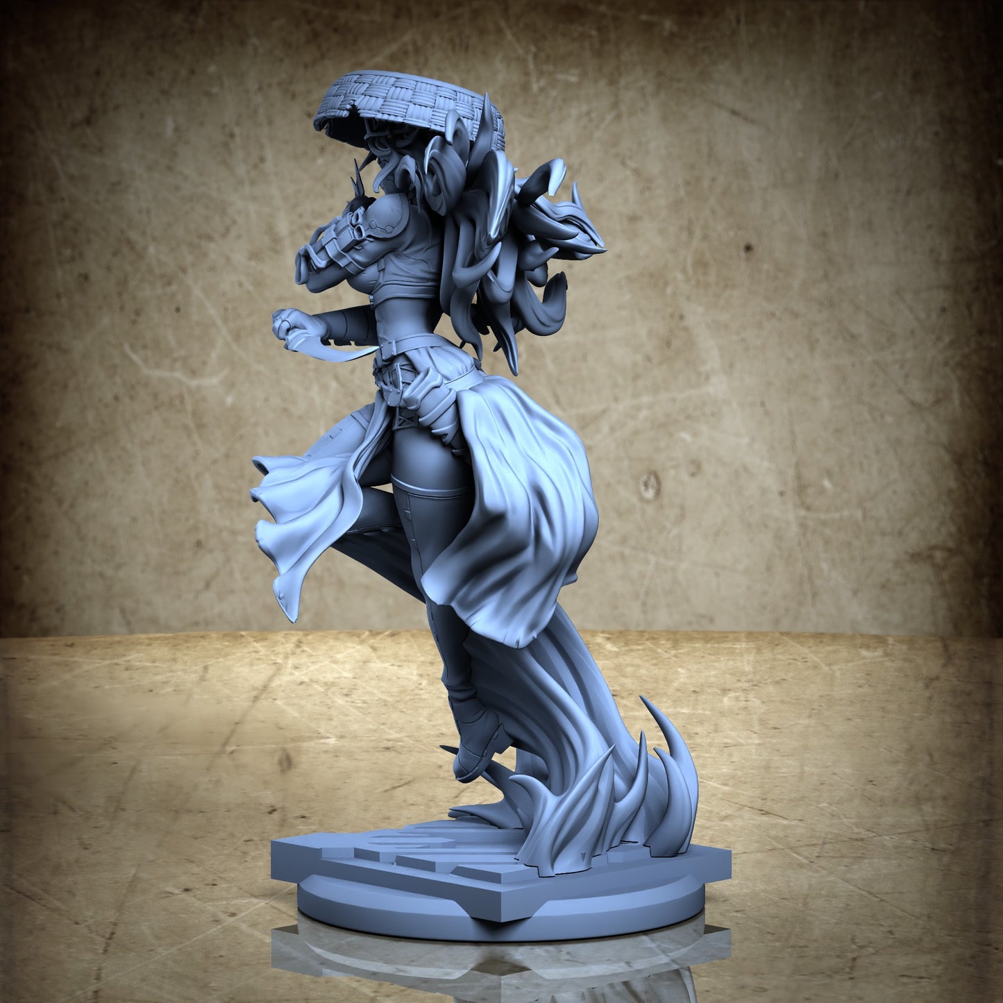 Raven Grey - Skirt and Hat
