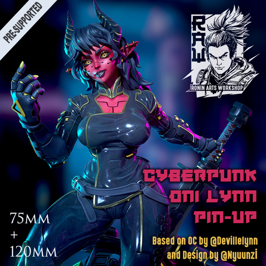 Cyberpunk Oni Linn - Clothed No Mask
