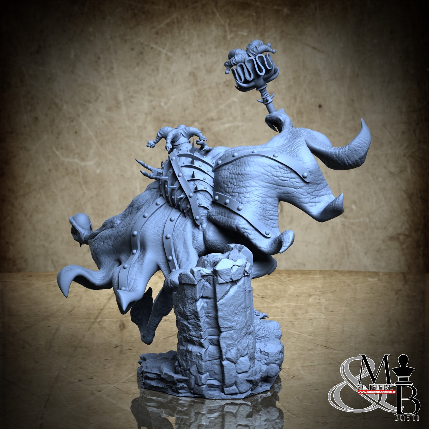 Saudinast - Pose 1, hand with head