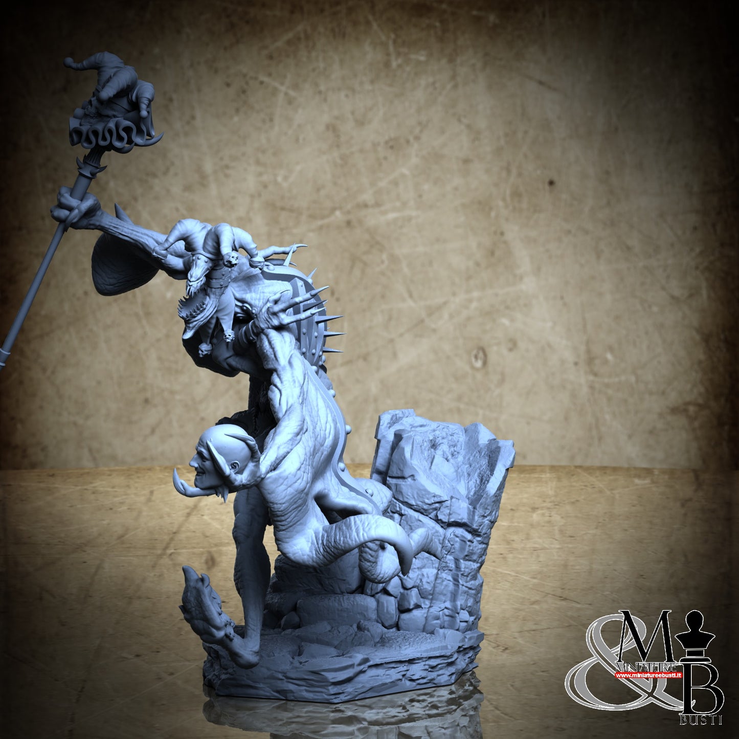 Saudinast - Pose 1, hand with head