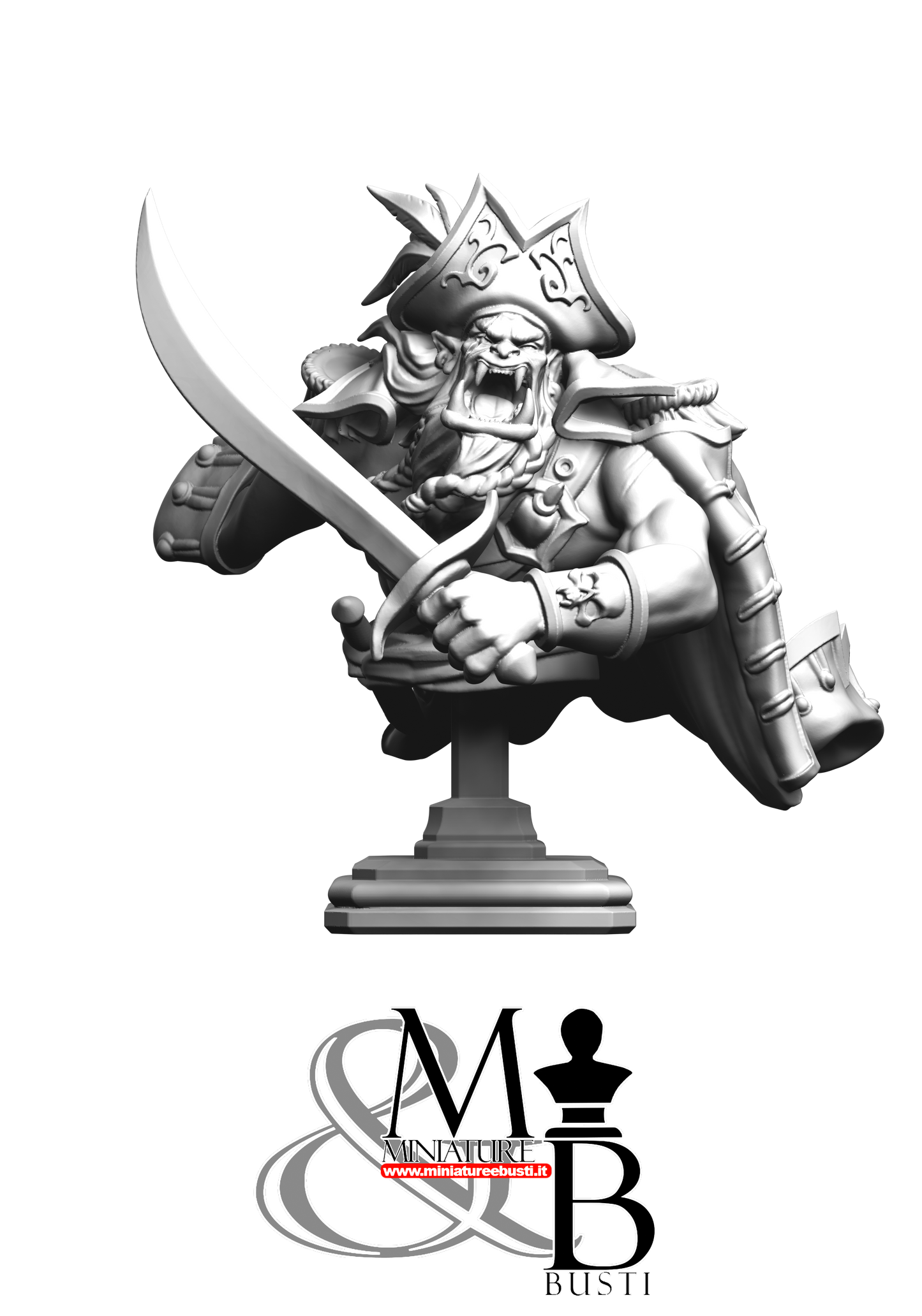 Scarred Pirate Bust