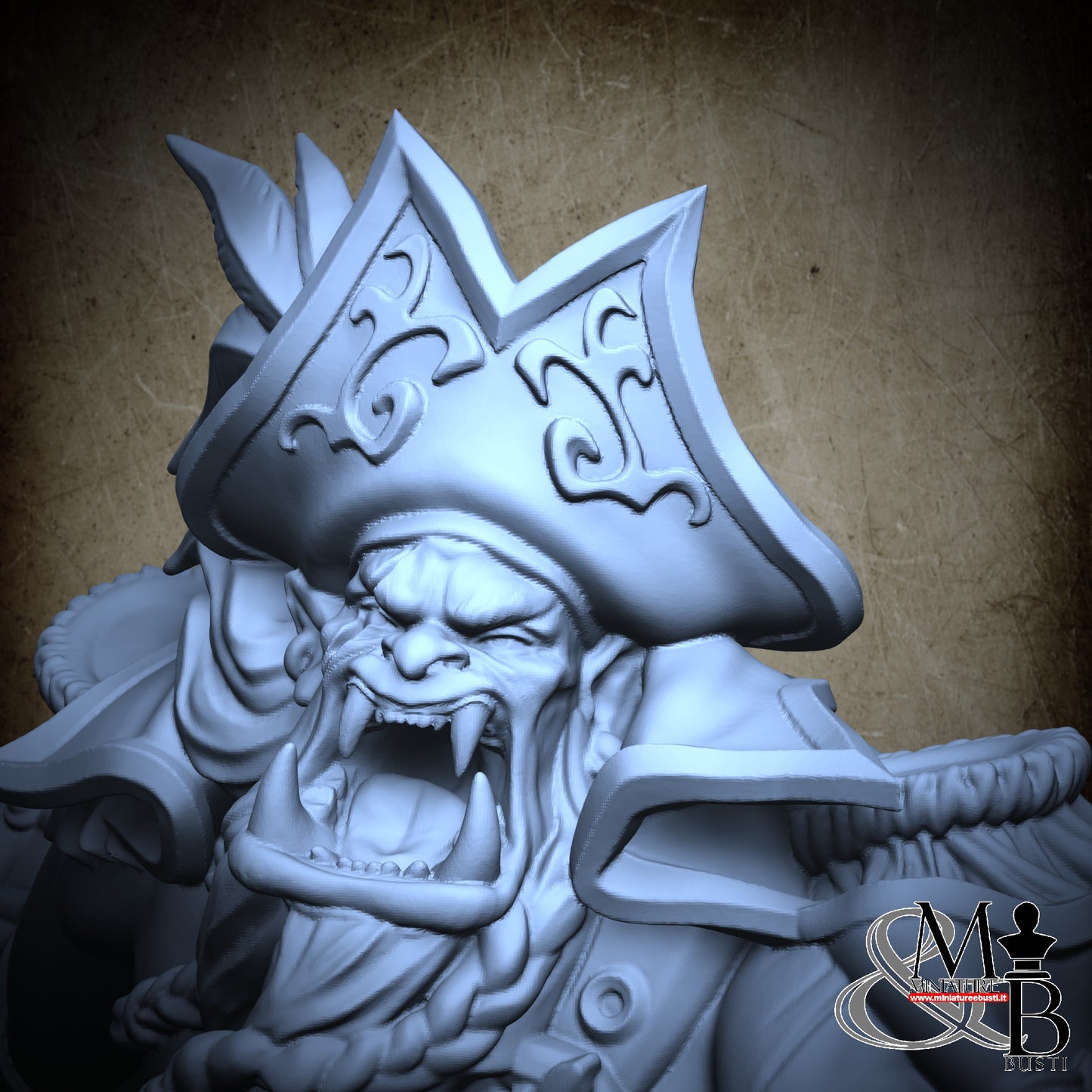 Scarred Pirate Bust