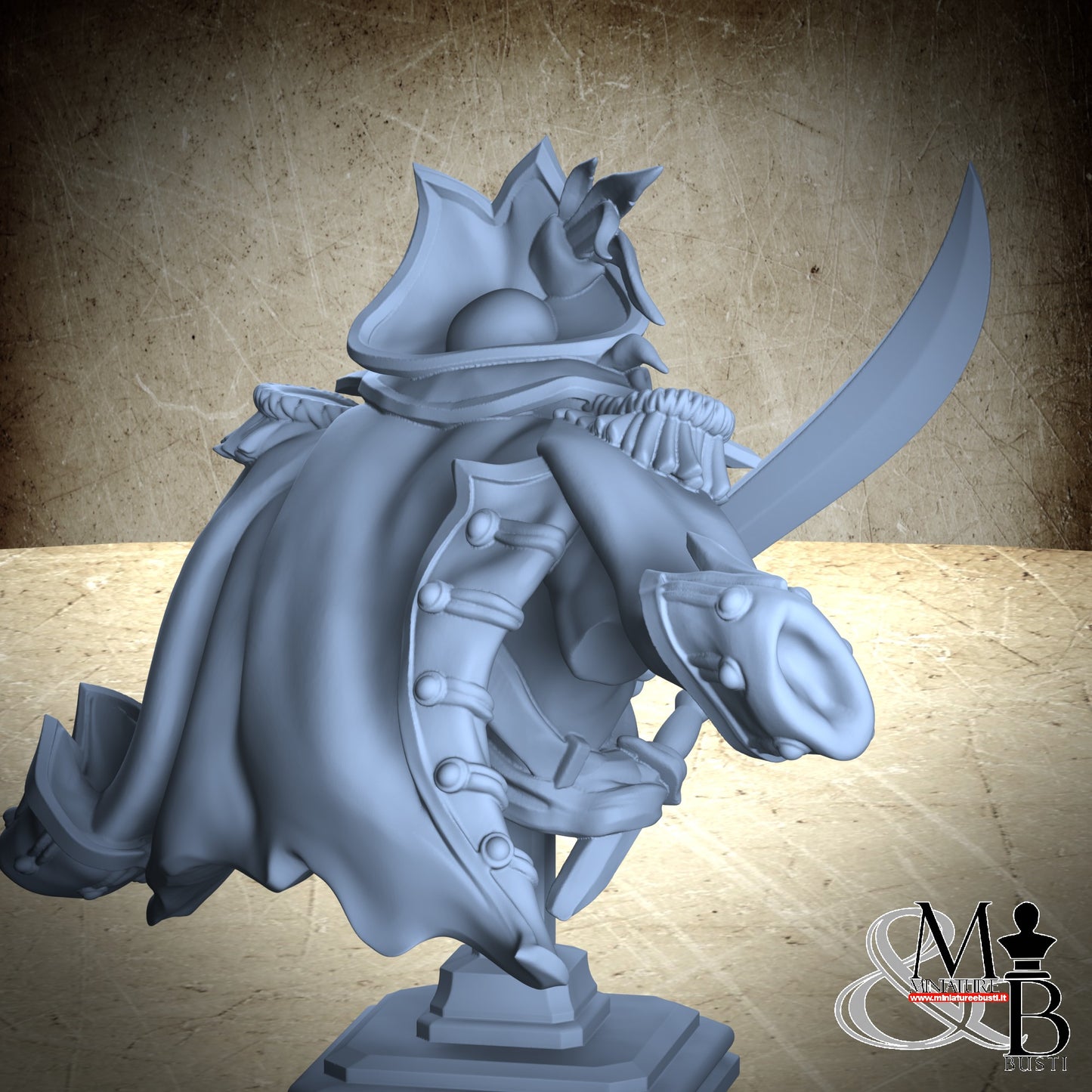 Scarred Pirate Bust