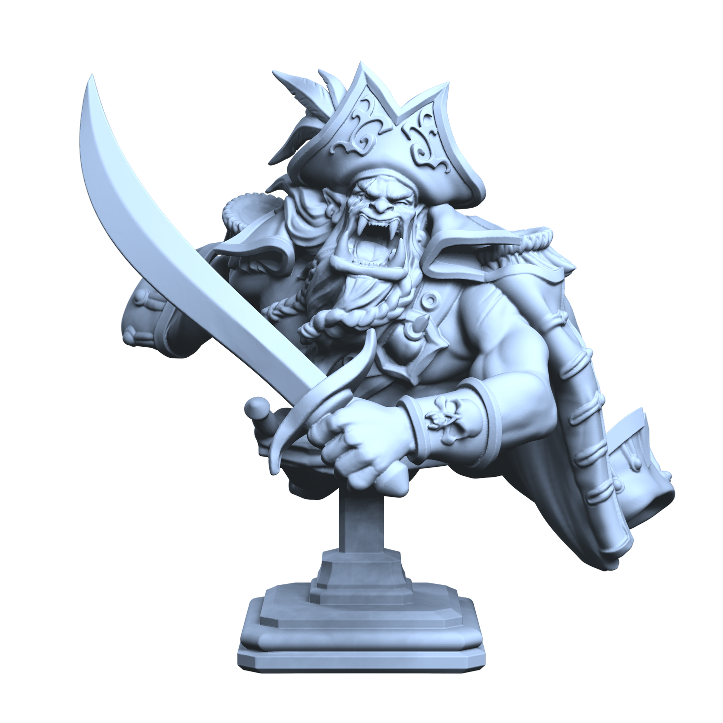 Scarred Pirate Bust