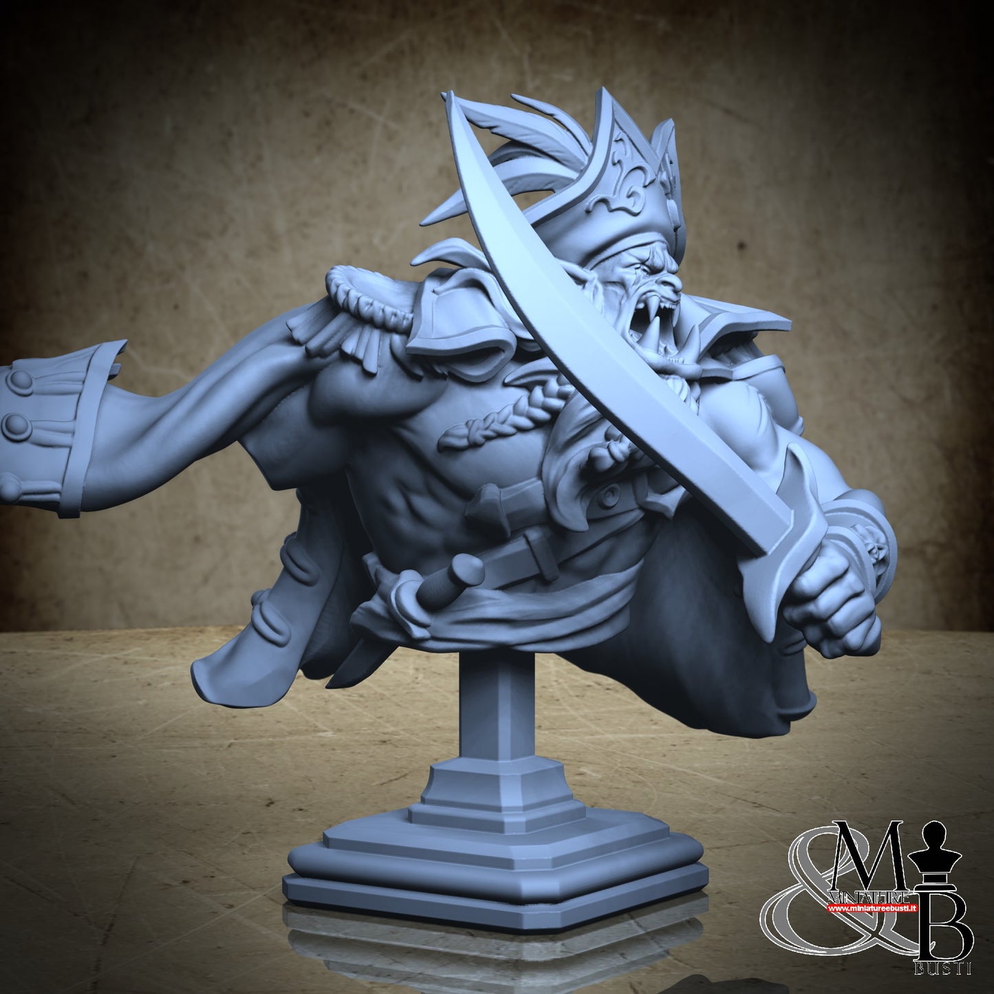 Scarred Pirate Bust