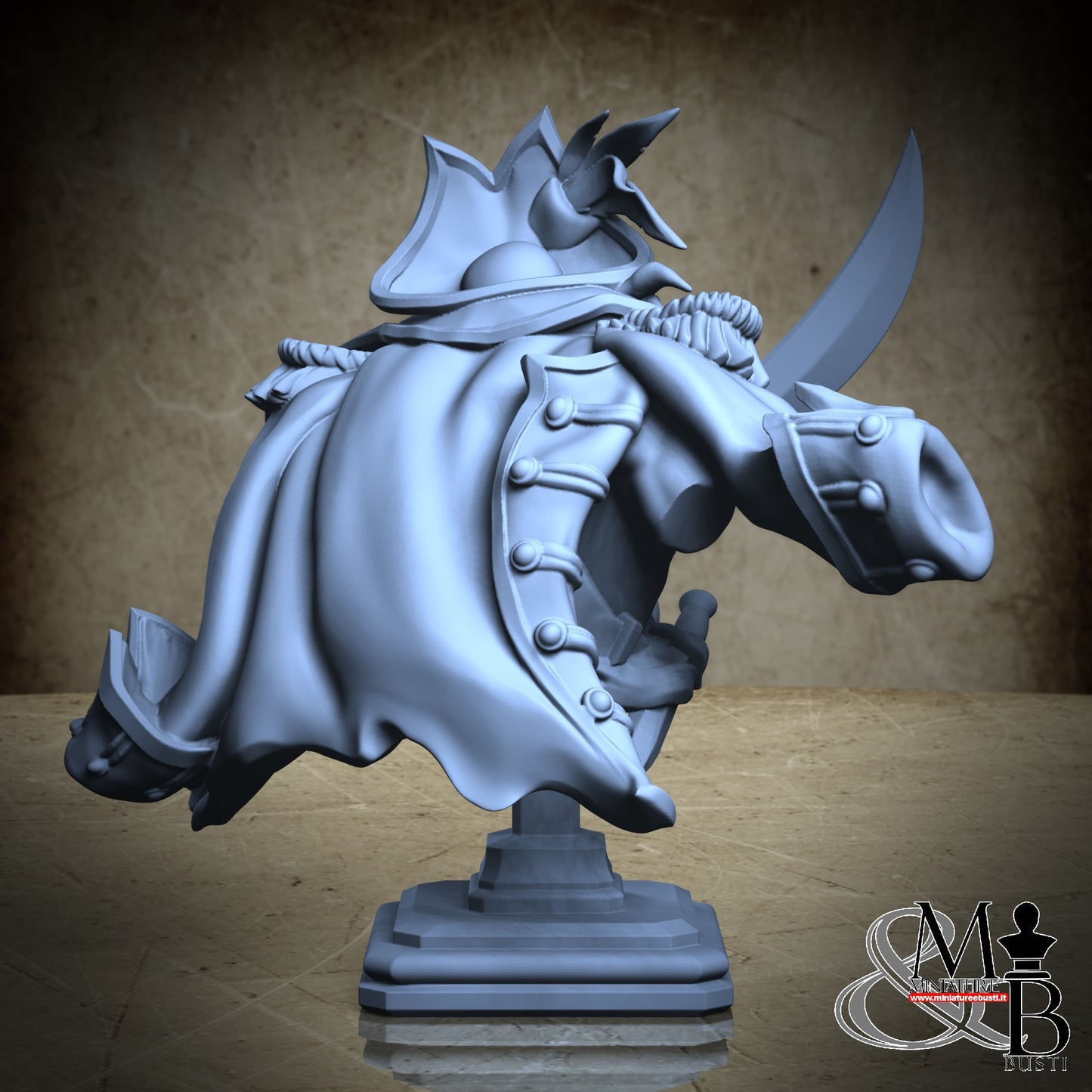 Scarred Pirate Bust