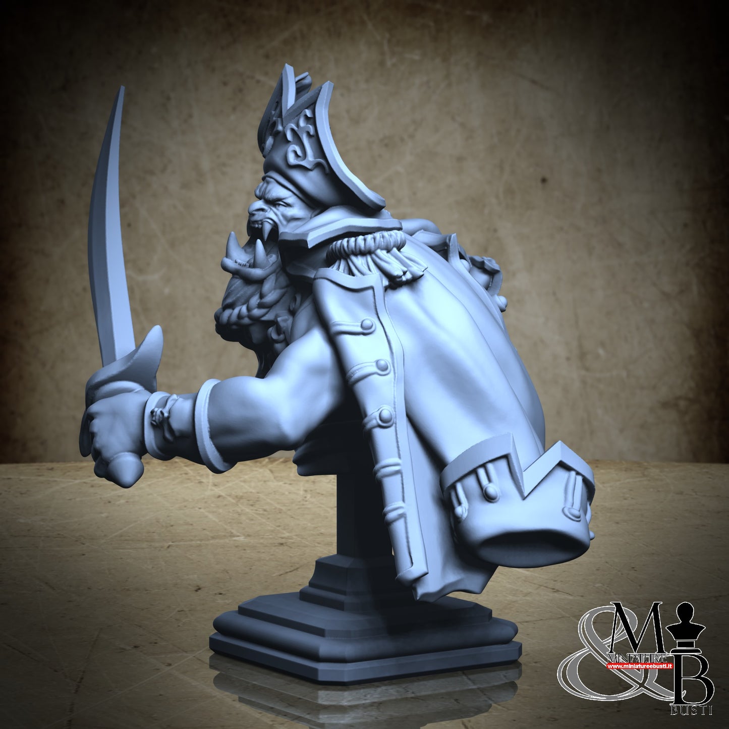 Scarred Pirate Bust