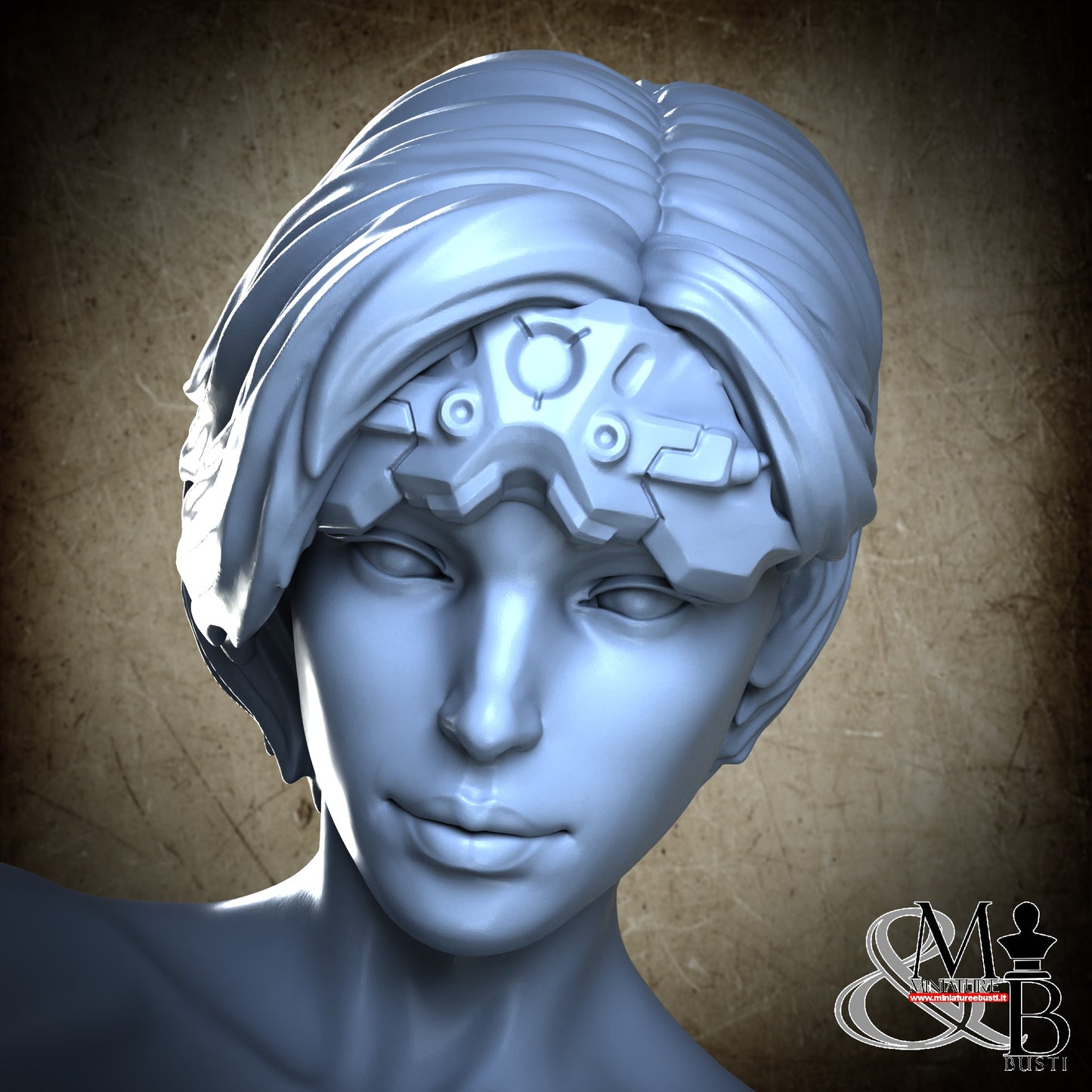 Sci-Fi Assassin Bust - Sci-Fi NSFW Visor Up