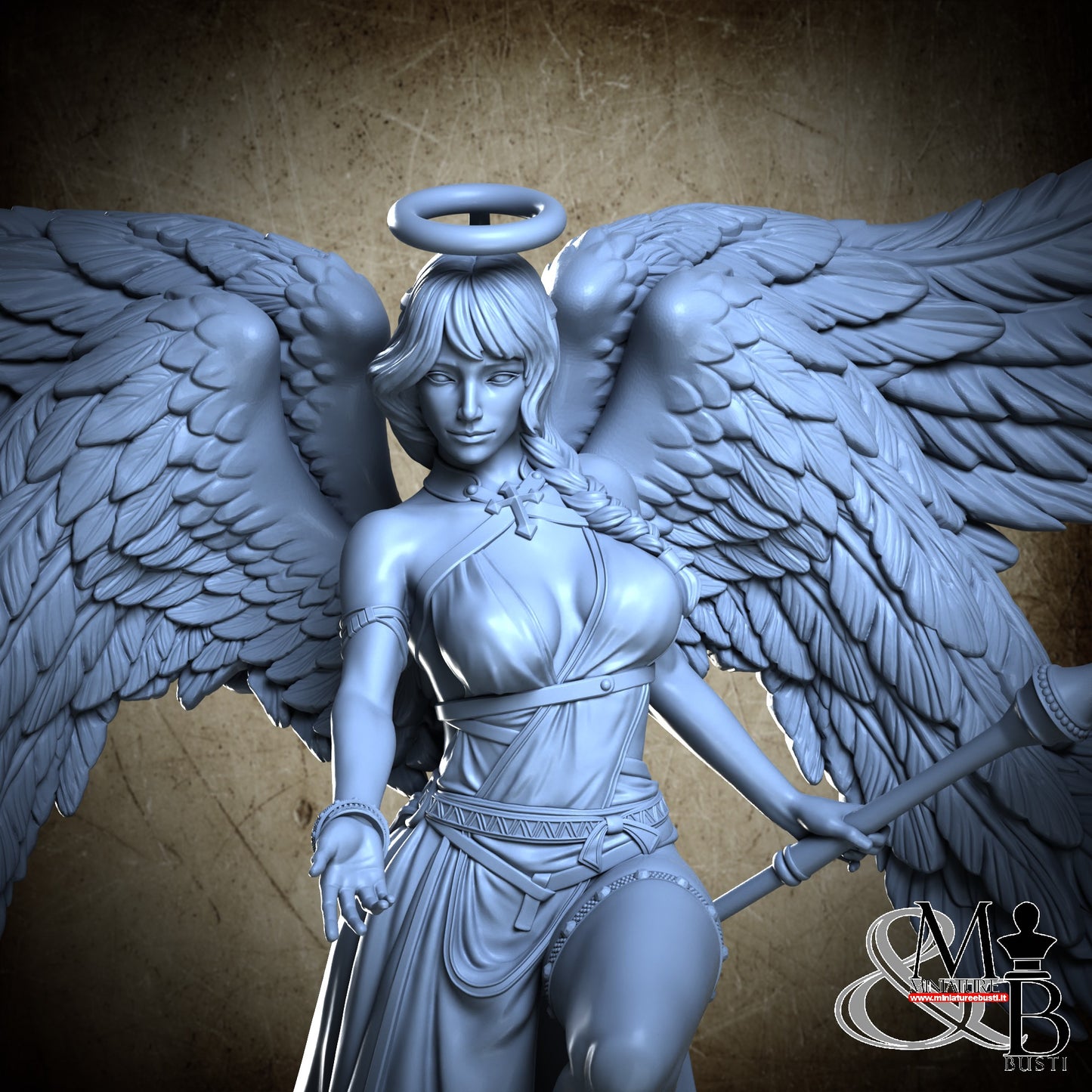 Angel - Small Chest Halo Wings