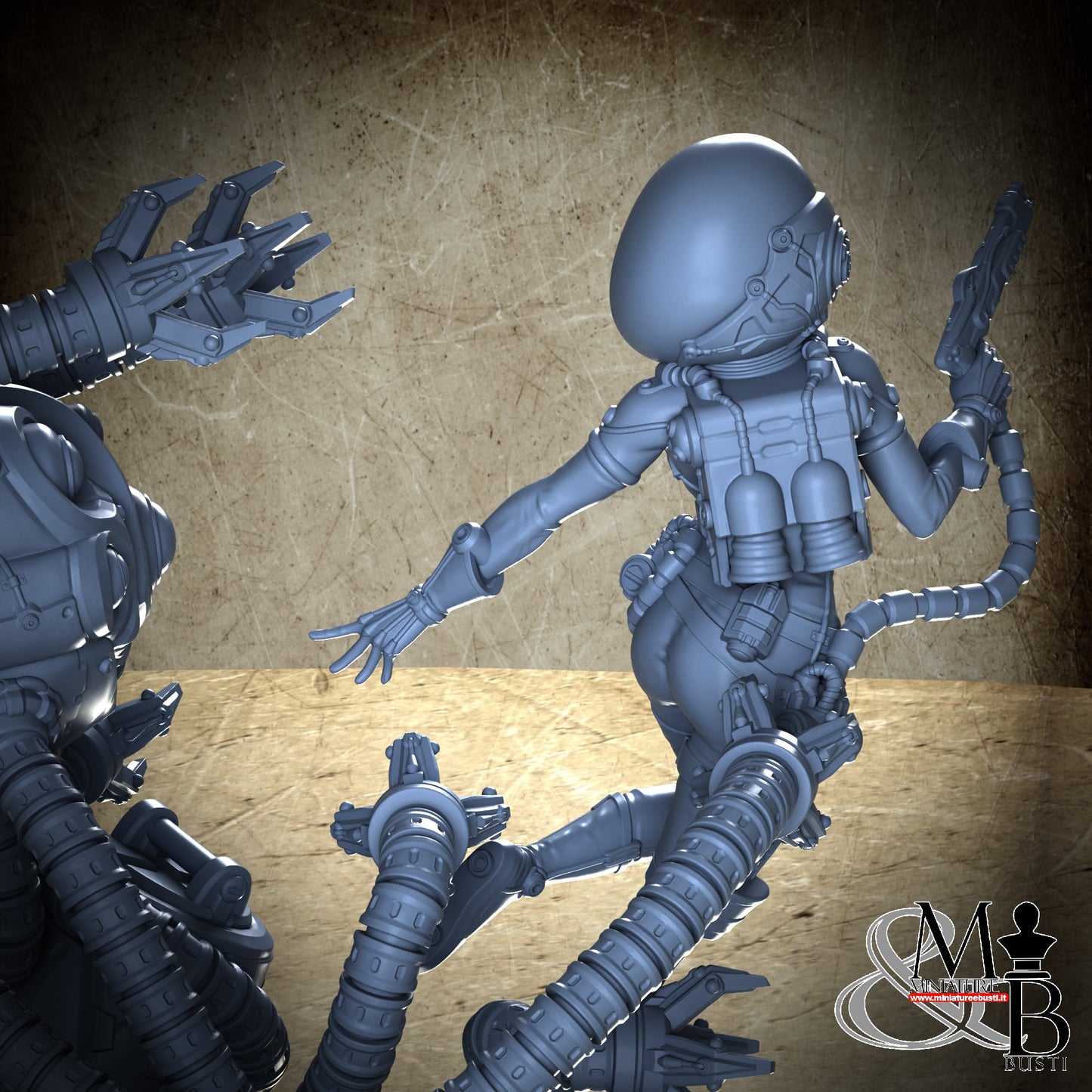Space Girl Diorama - Helm