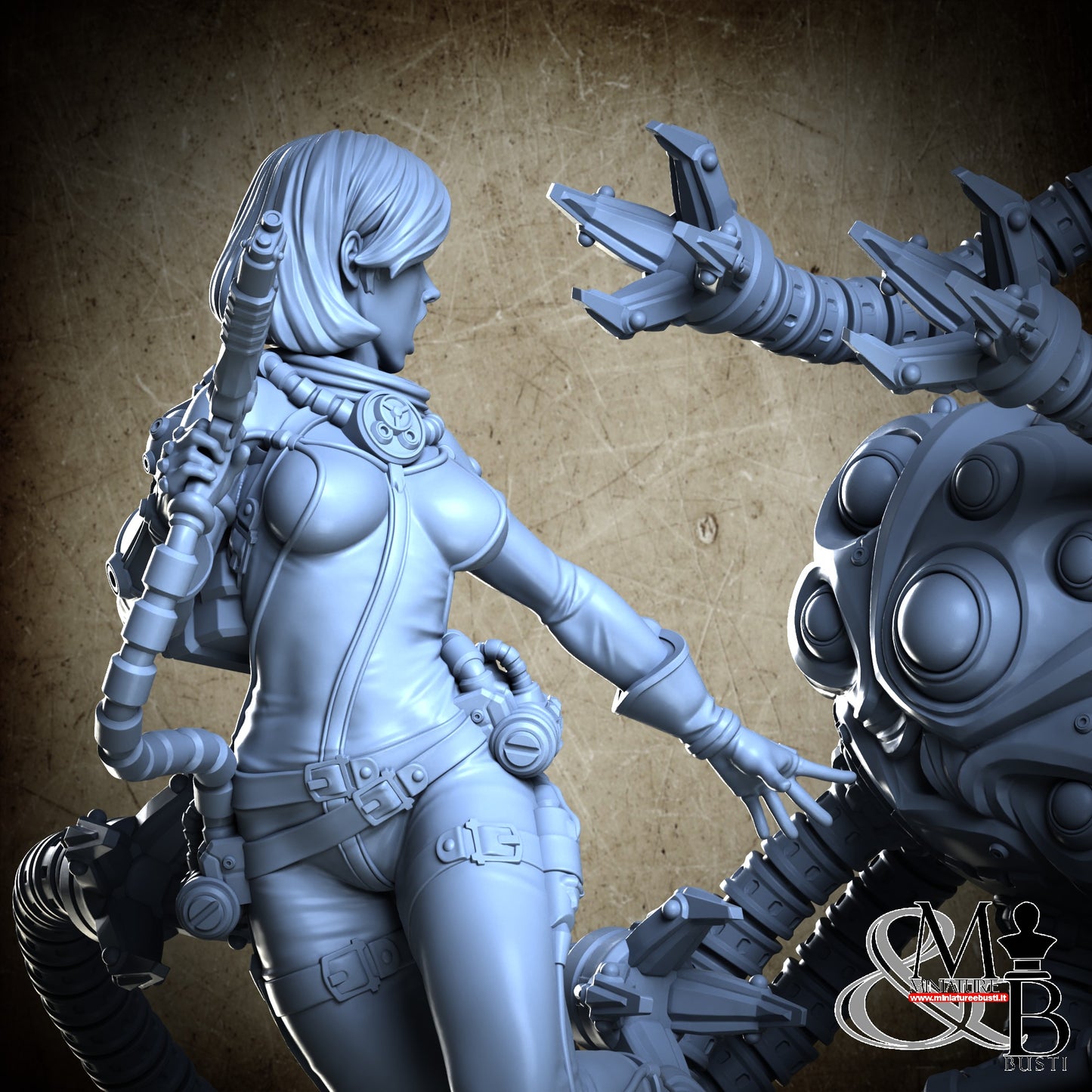 Space Girl Diorama - No Helm