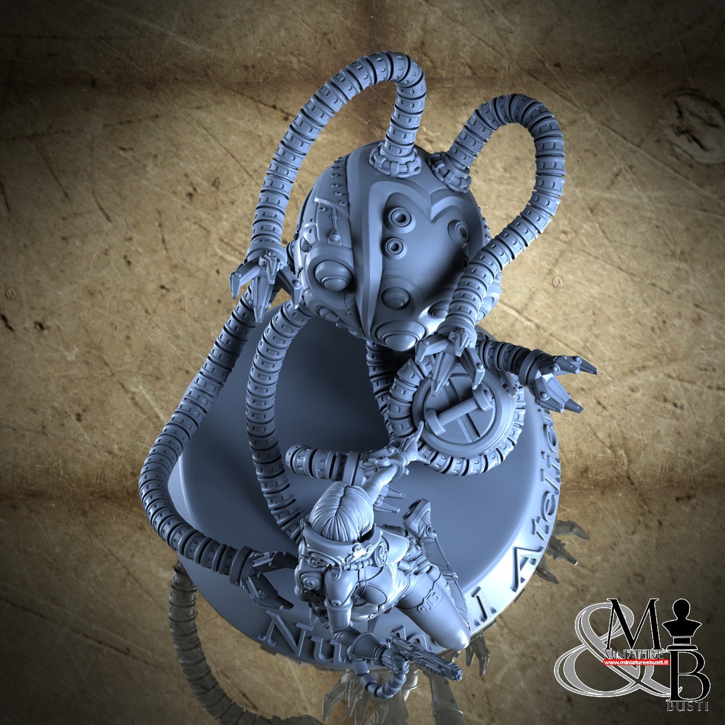 Space Girl Diorama - Open Helm