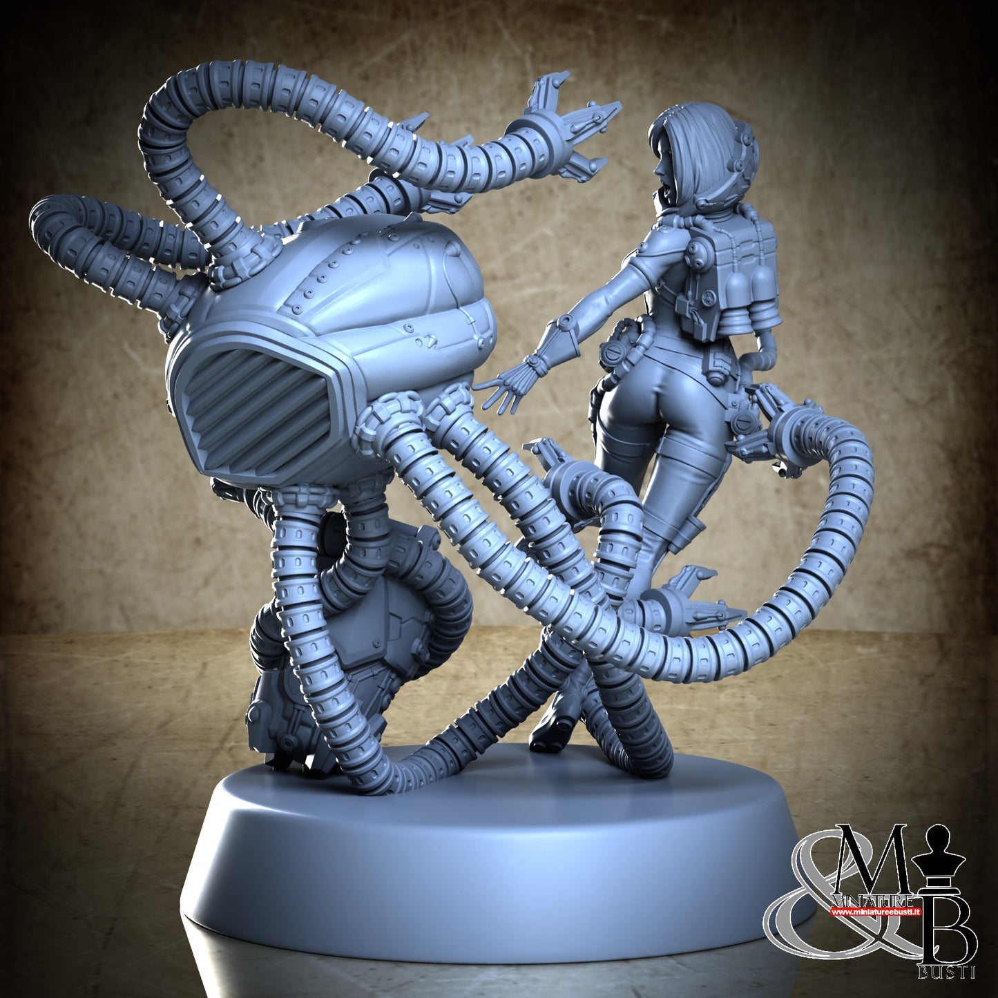 Space Girl Diorama - Open Helm