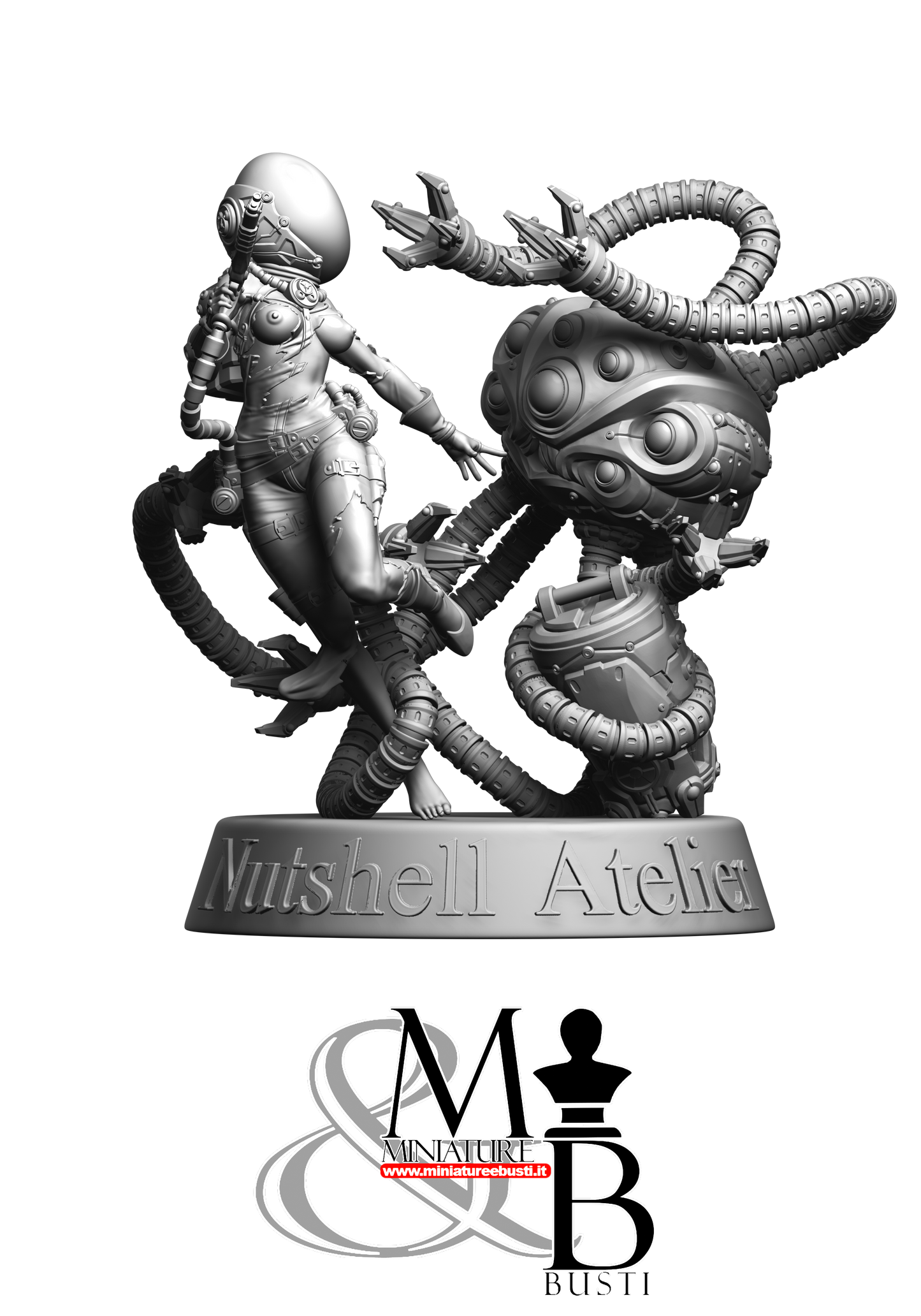 Space Girl Diorama - NSFW Torn Helm