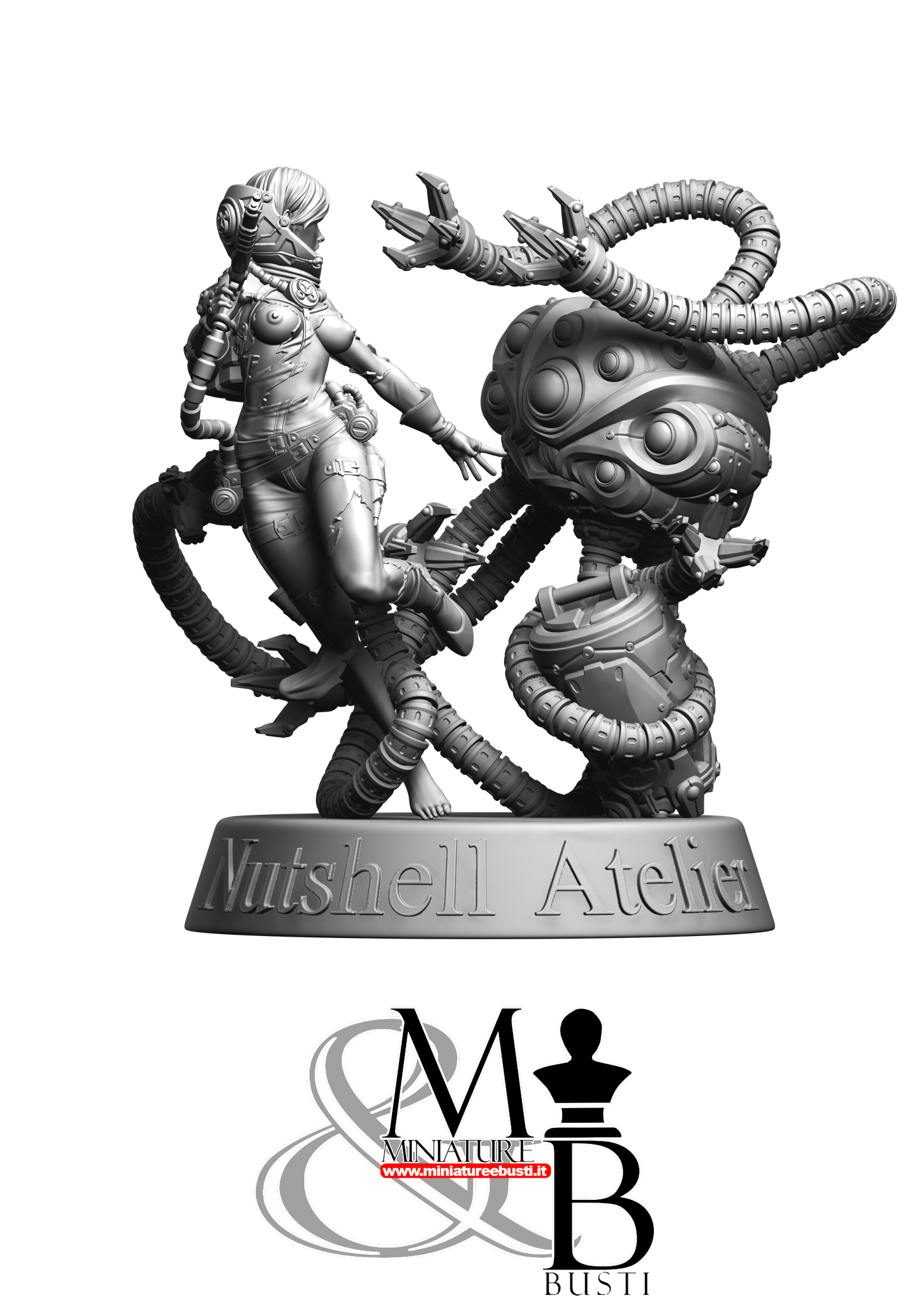 Space Girl Diorama - NSFW Torn Open Helm